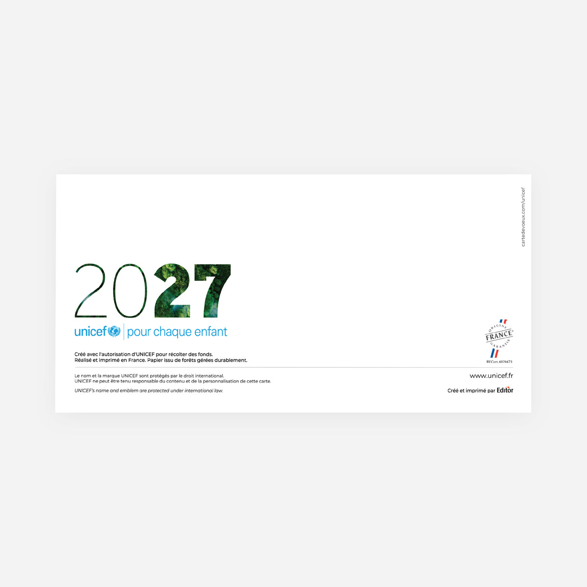 Planète verte | Vœux professionnels • Carte de voeux • Panoramique pliable photo N° 3