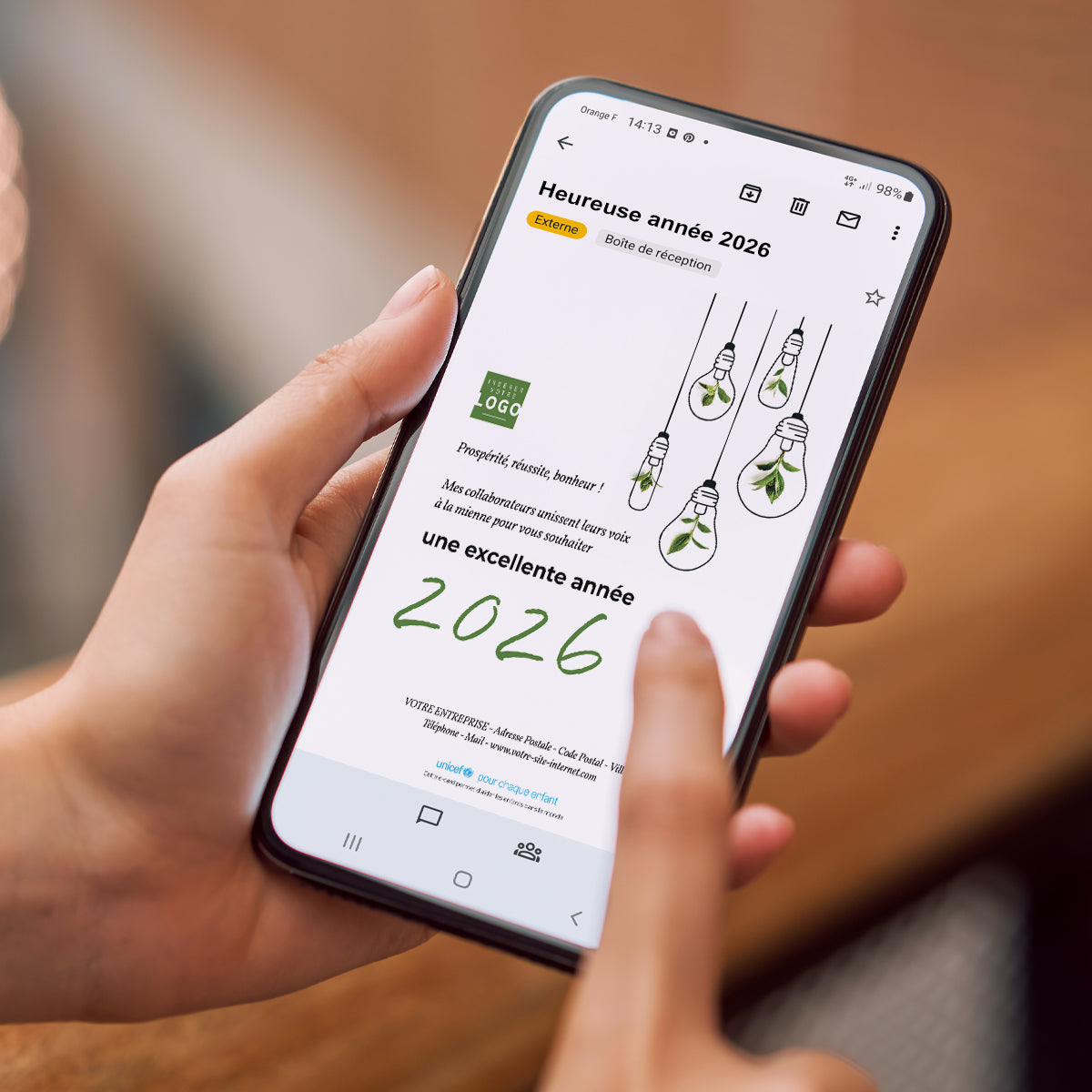 Idées lumineuses | Vœux professionnels • Carte virtuelle • eCard Image photo N° 2