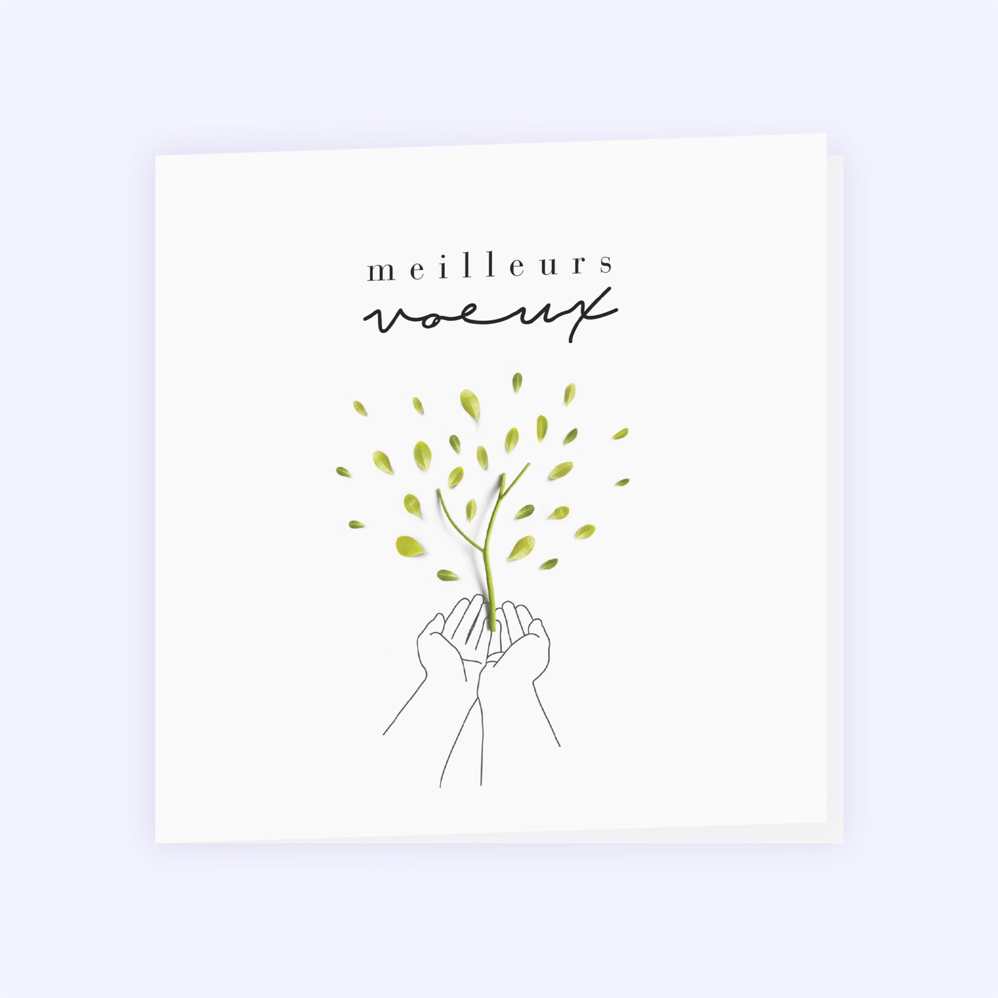 L'arbre de la vie | Vœux professionnels • Carte de voeux • Carré double photo N° 1