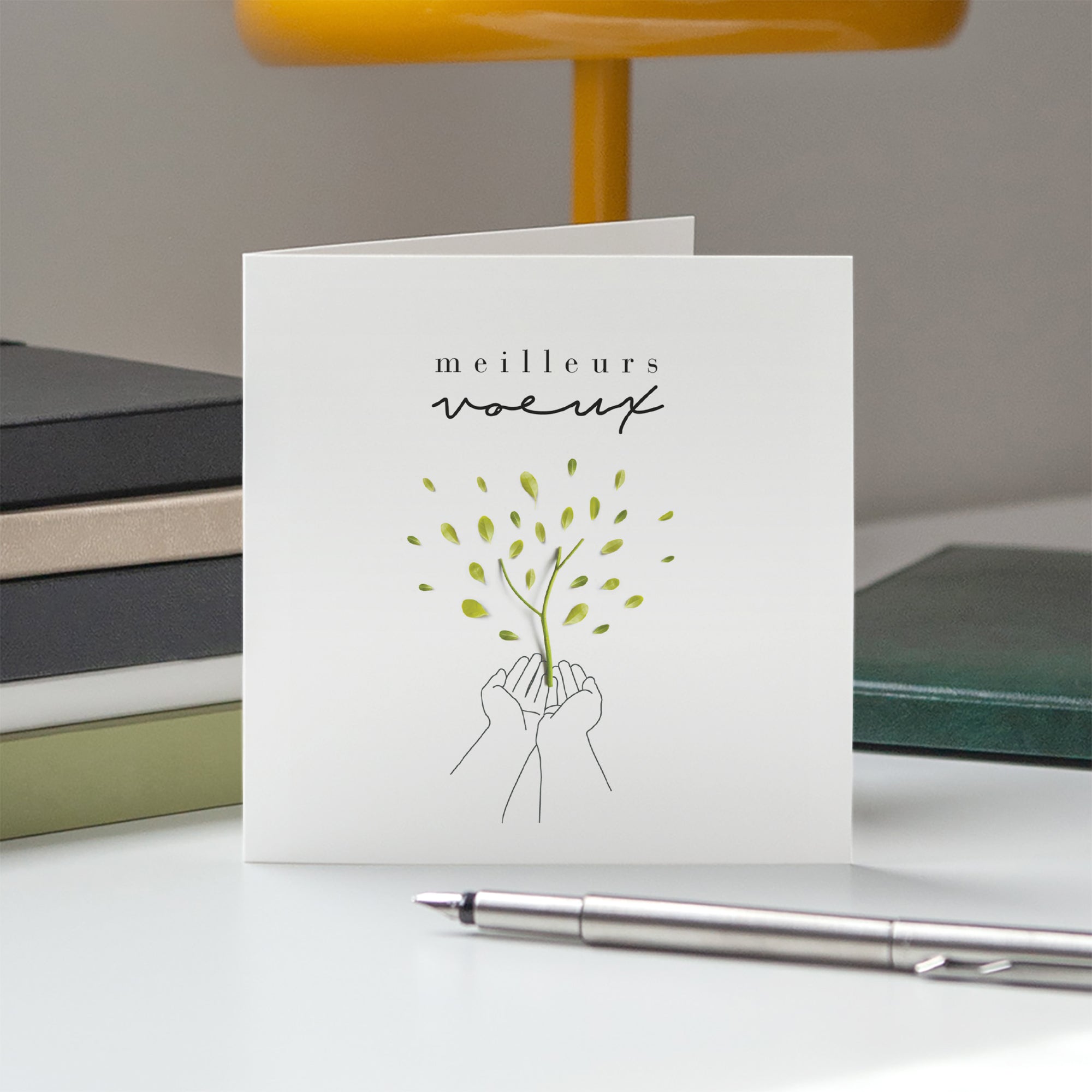 L'arbre de la vie | Vœux professionnels • Carte de voeux • Carré double photo N° 5