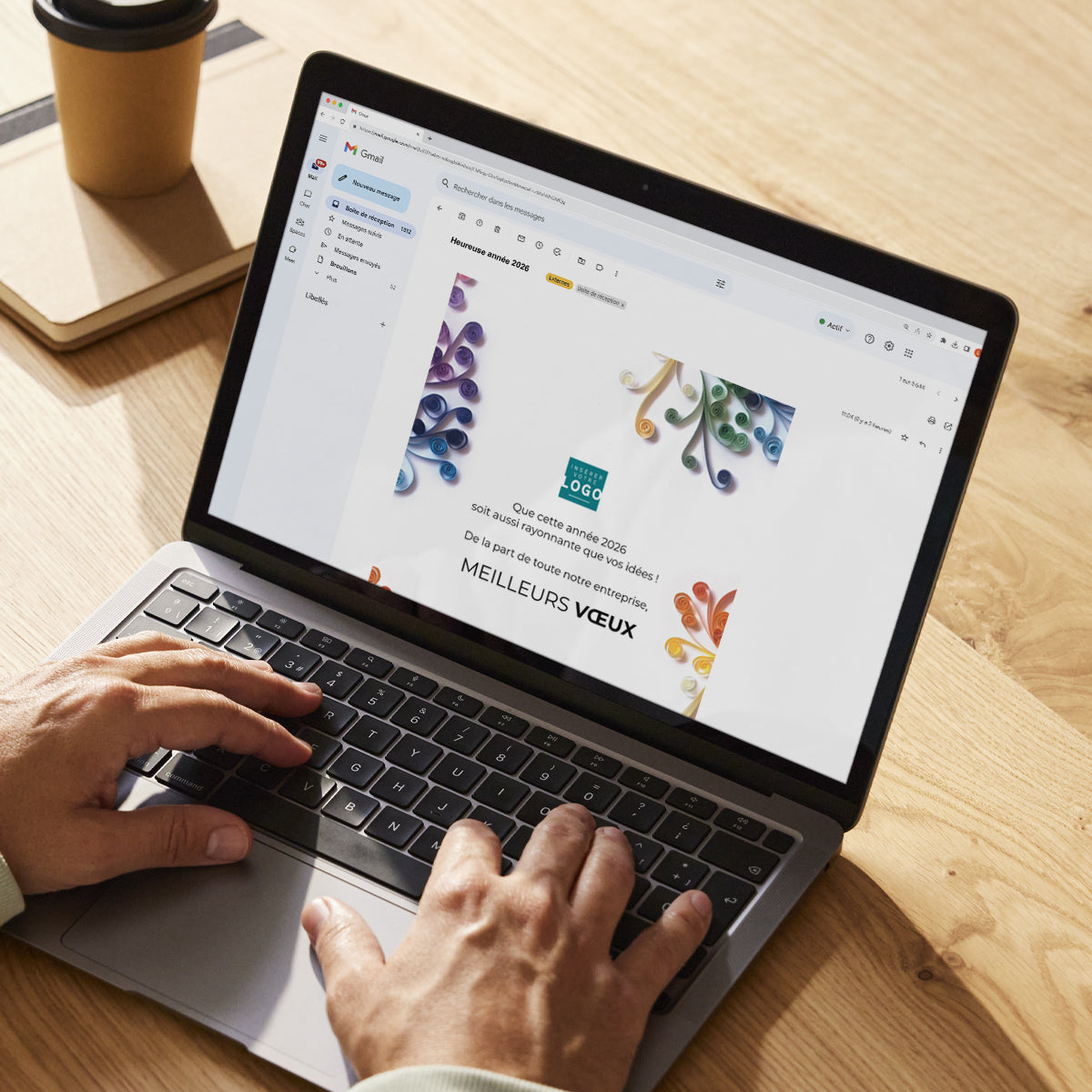 Sapin serpentin | Vœux professionnels • Carte virtuelle • eCard Image photo N° 3