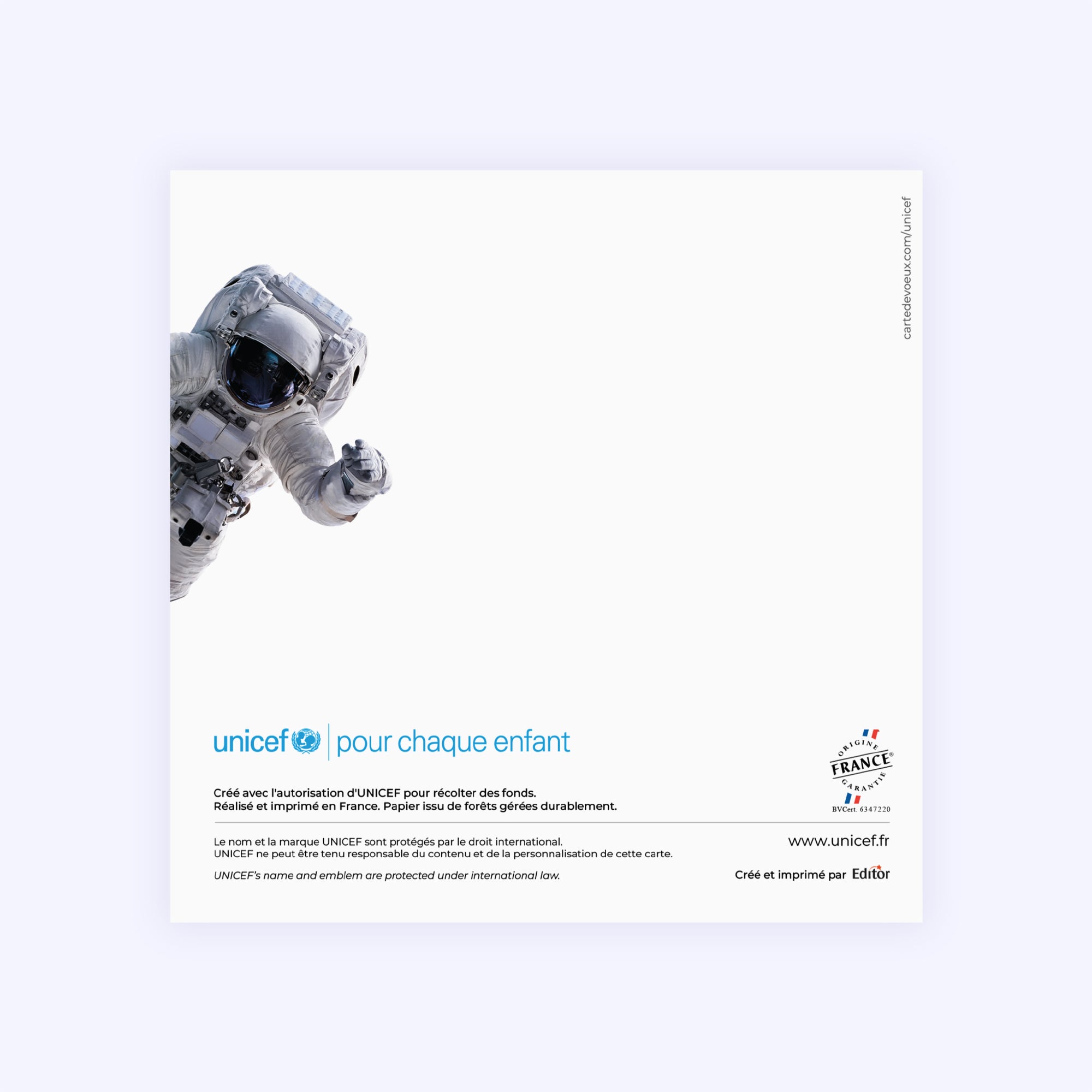 Viser la lune | Vœux professionnels • Carte de voeux • Carré double photo N° 3