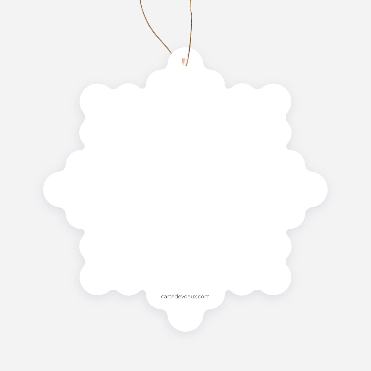 Do It Yourself | Vœux professionnels • Boule de Noël papier • Flocon à accrocher photo N° 2