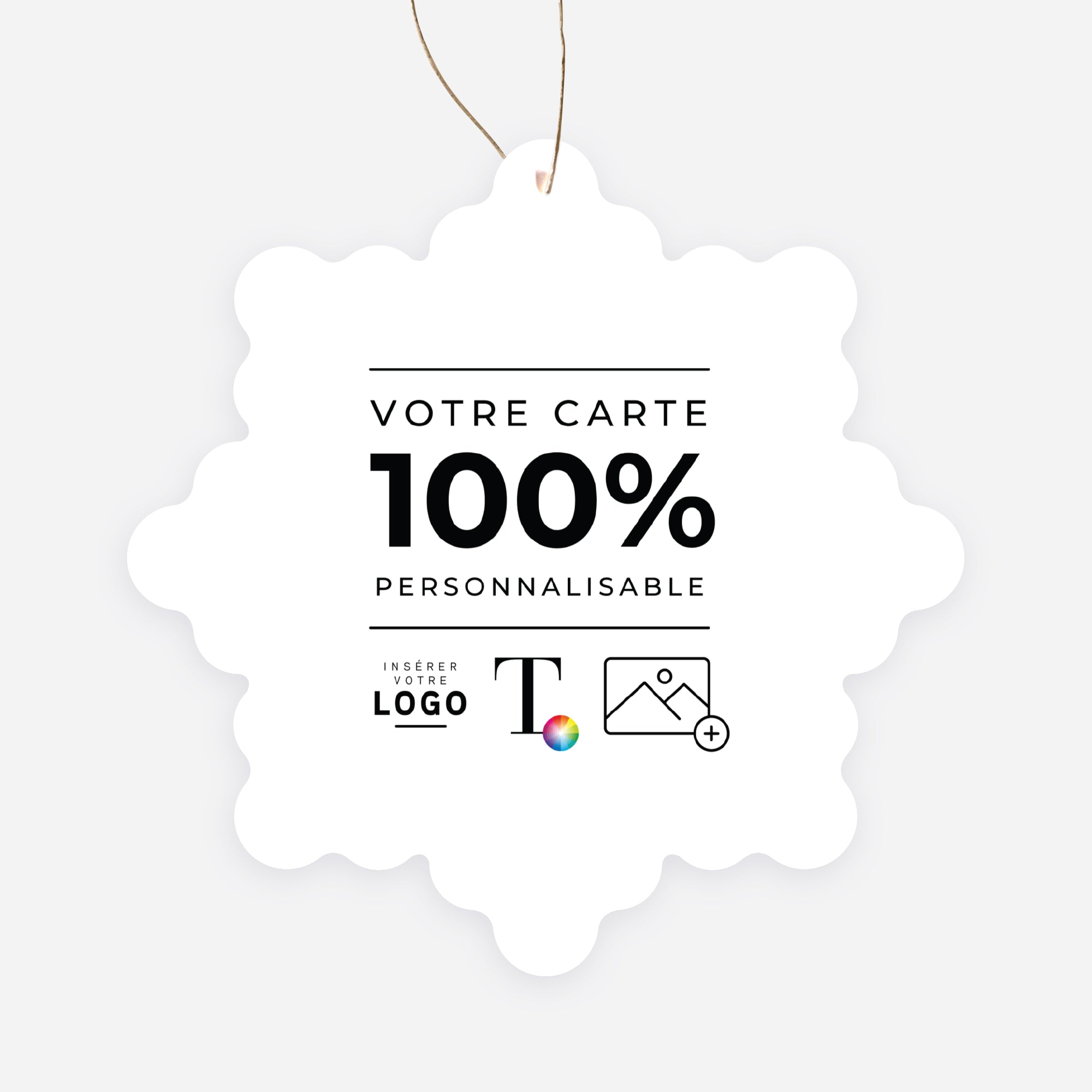 Do It Yourself | Vœux professionnels • Carte de voeux • Flocon à accrocher photo N° 1