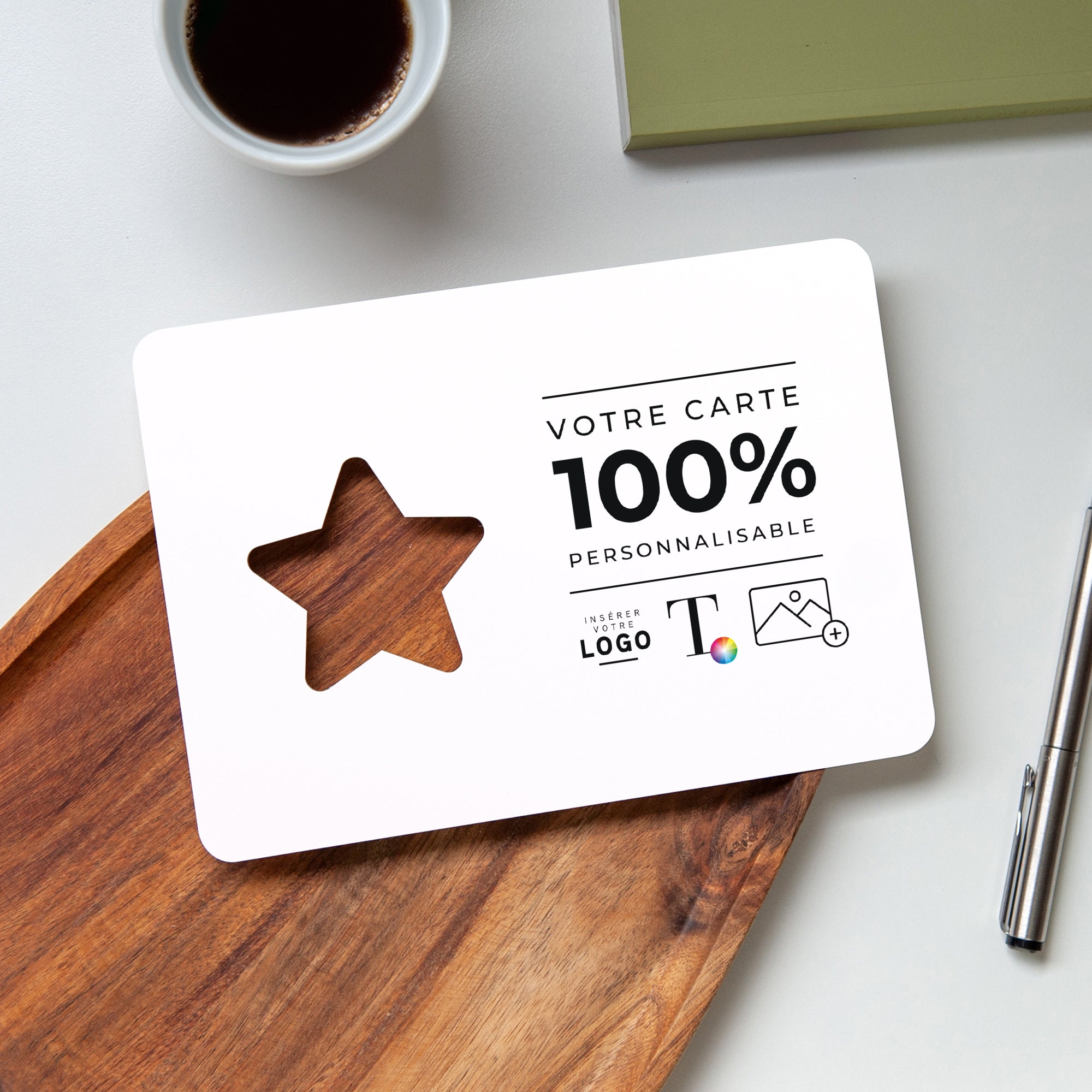 Do It Yourself | Vœux professionnels • Carte de voeux • Étoile découpée photo N° 4