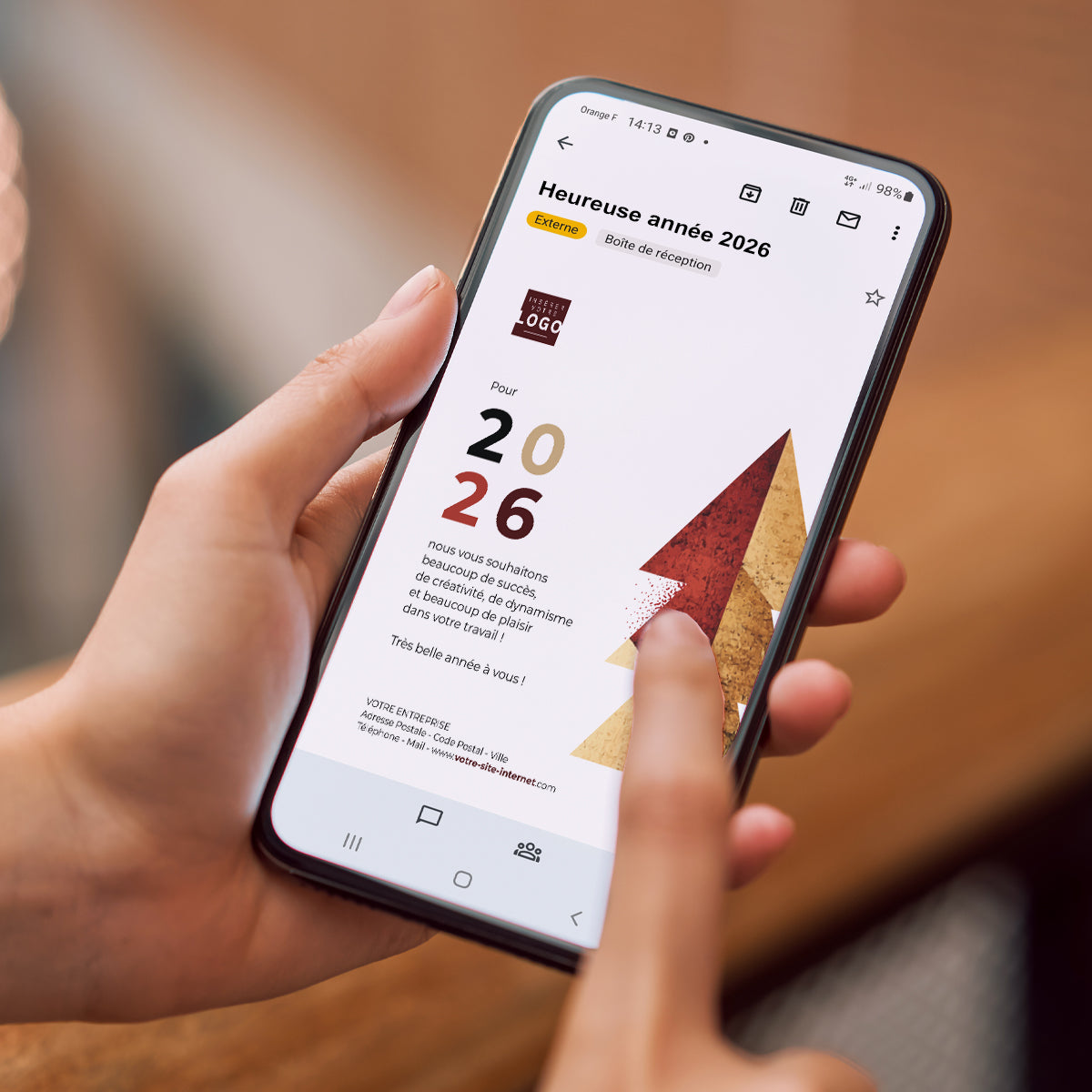 Prestige de Noël | Vœux professionnels • Carte virtuelle • eCard Image photo N° 2