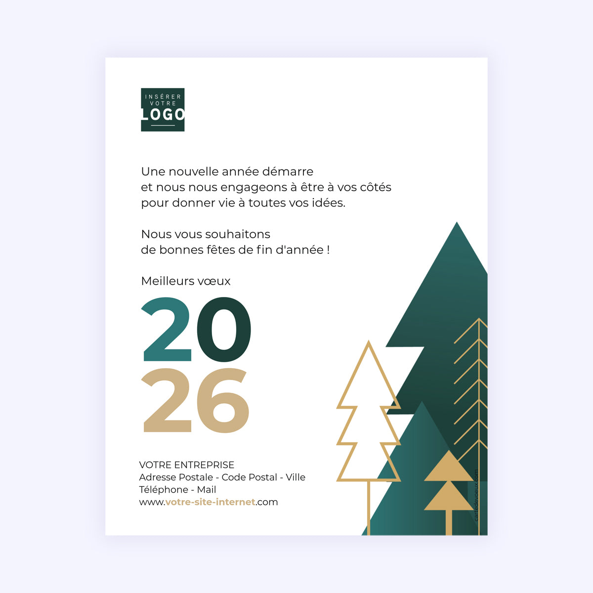 Sapins d’exception | Vœux professionnels • Carte virtuelle • eCard Image photo N° 1