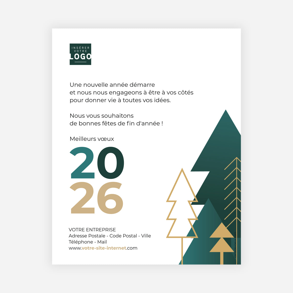 Sapins d’exception | Vœux professionnels • Carte virtuelle • eCard Image photo N° 1