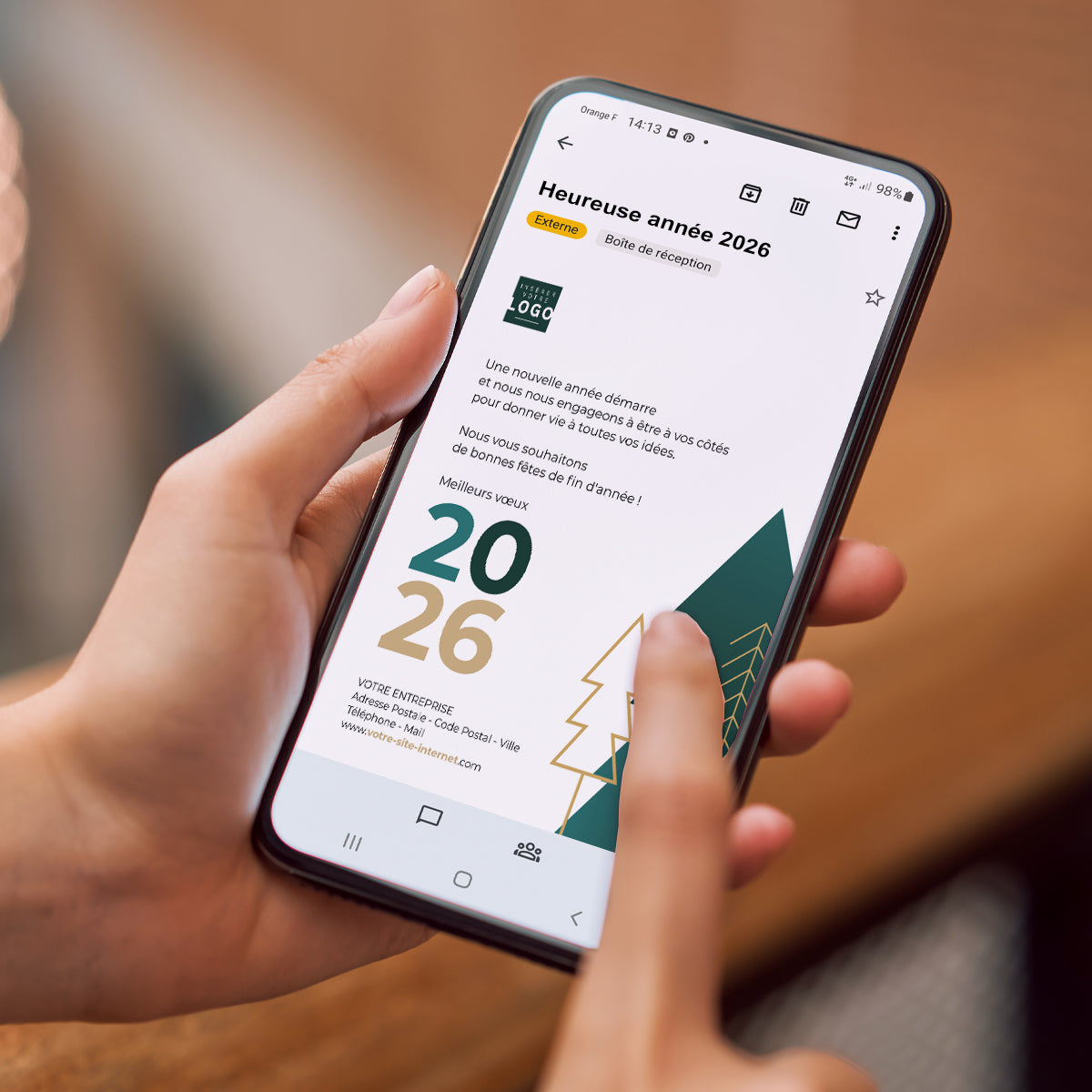 Sapins d’exception | Vœux professionnels • Carte virtuelle • eCard Image photo N° 2