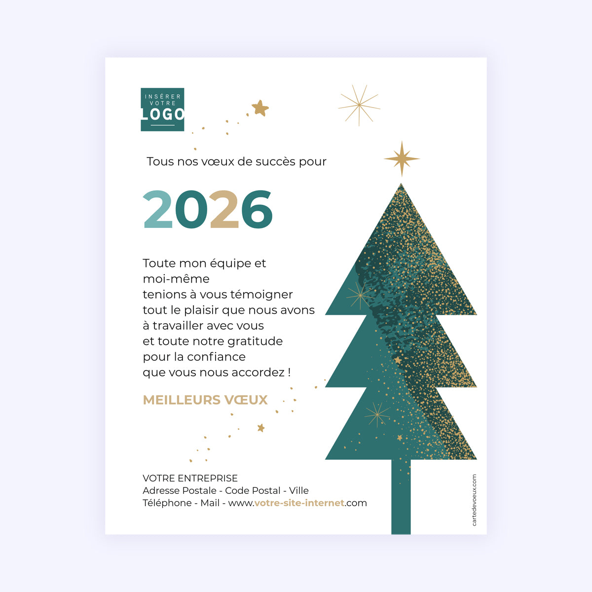 L'éclat du sapin | Vœux professionnels • Carte virtuelle • eCard Image photo N° 1