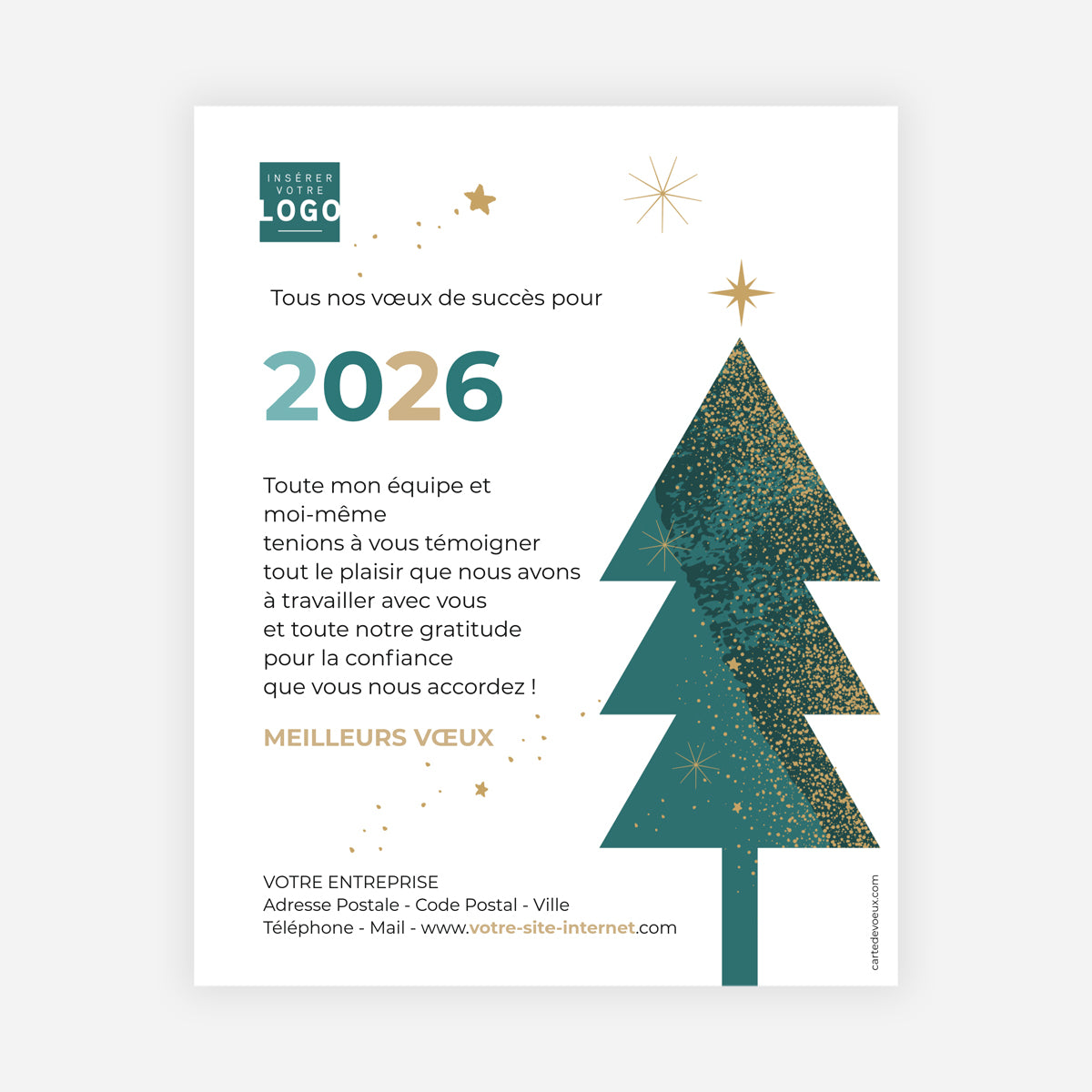 L'éclat du sapin | Vœux professionnels • Carte virtuelle • eCard Image photo N° 1