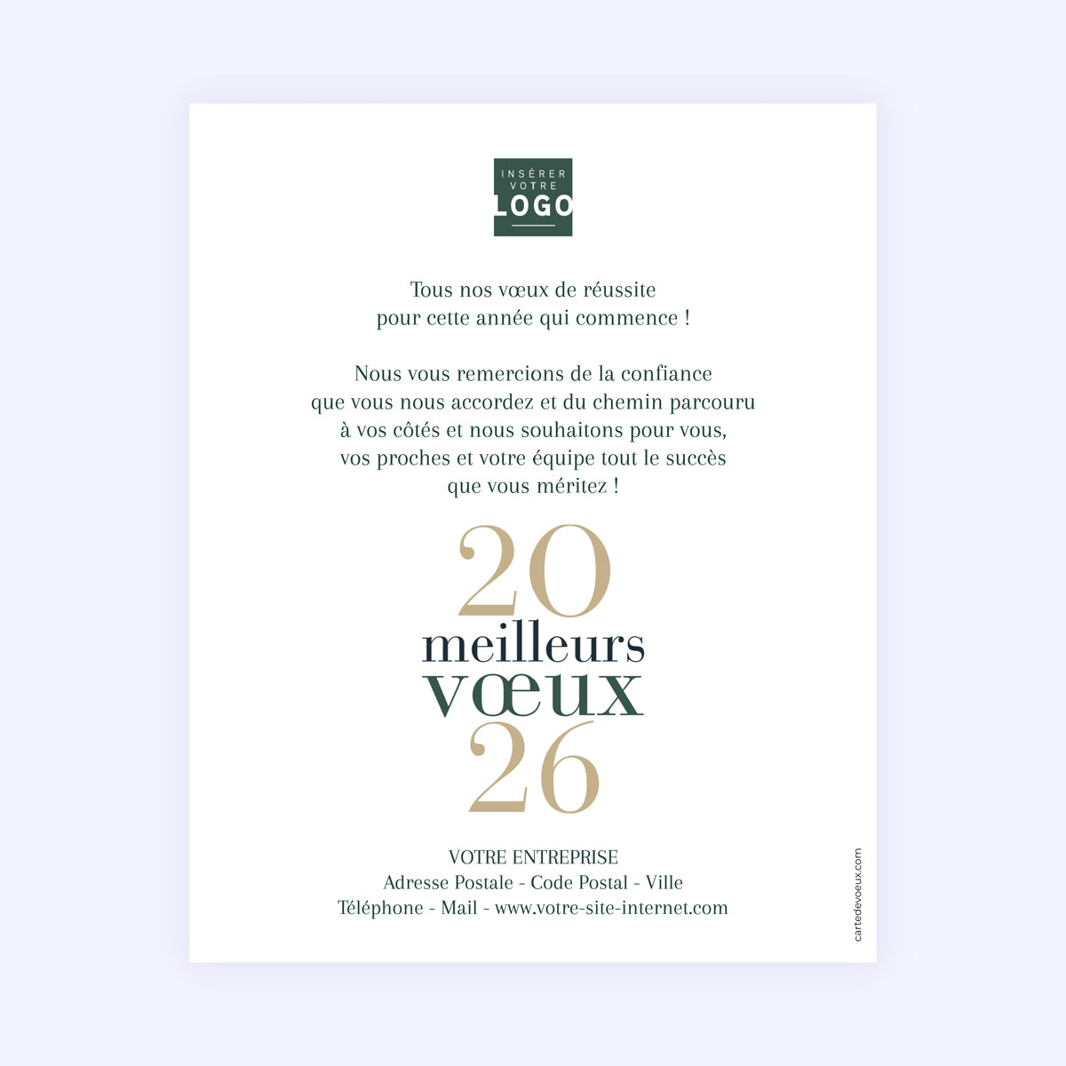 Un Noël authentique | Vœux professionnels • Carte virtuelle • eCard Image photo N° 1