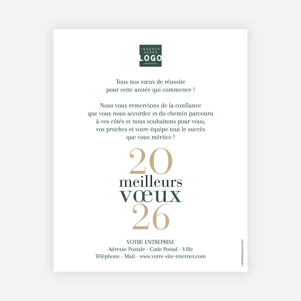 Un Noël authentique | Vœux professionnels • Carte virtuelle • eCard Image photo N° 1