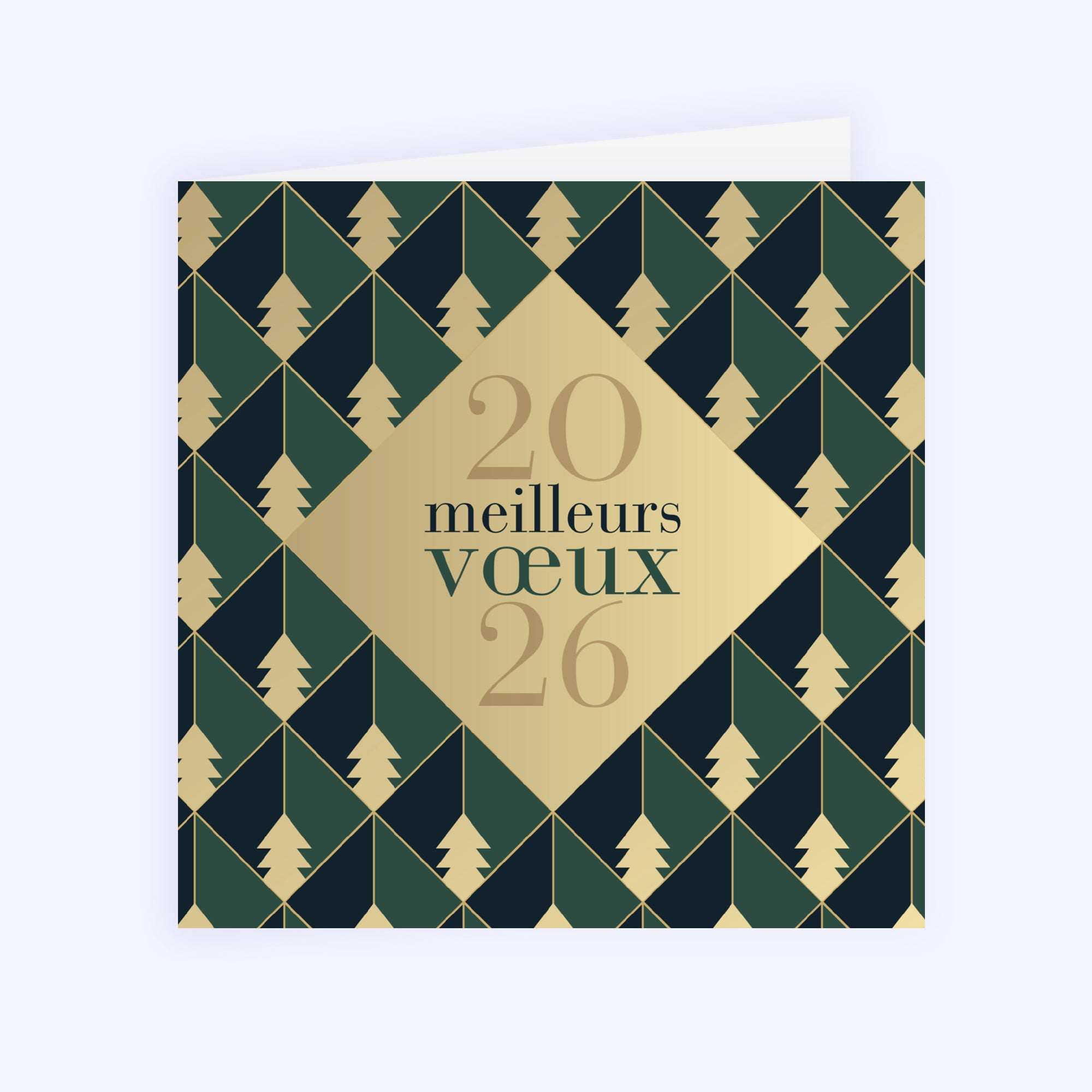 Un Noël authentique | Vœux professionnels • Carte de voeux • Carré double photo N° 1