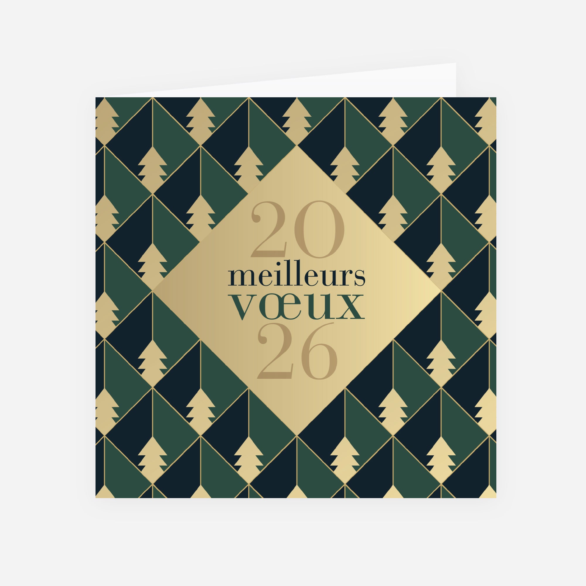 Un Noël authentique | Vœux professionnels • Carte de voeux • Carré double photo N° 1