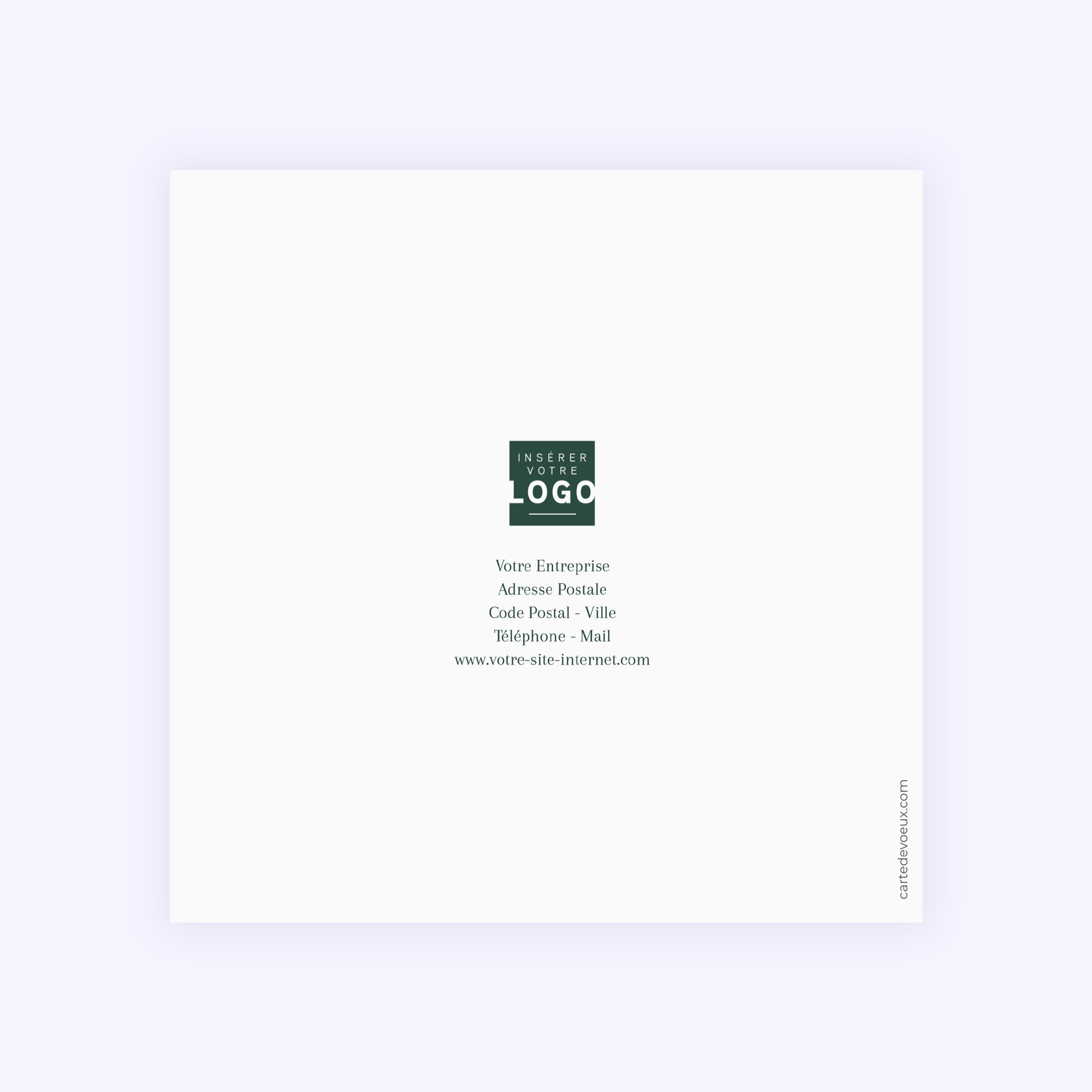 Un Noël authentique | Vœux professionnels • Carte de voeux • Carré double photo N° 3