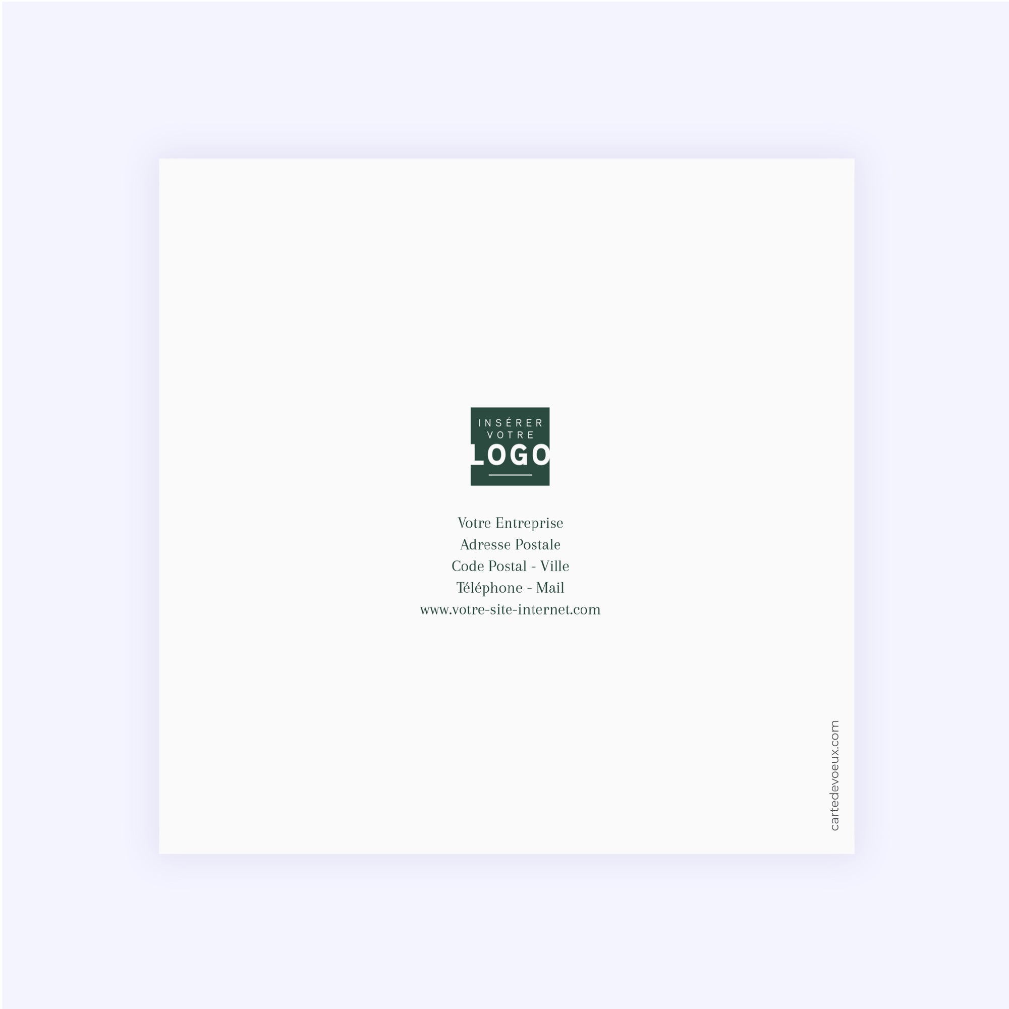 Un Noël authentique | Vœux professionnels • Carte de voeux • Carré double photo N° 3