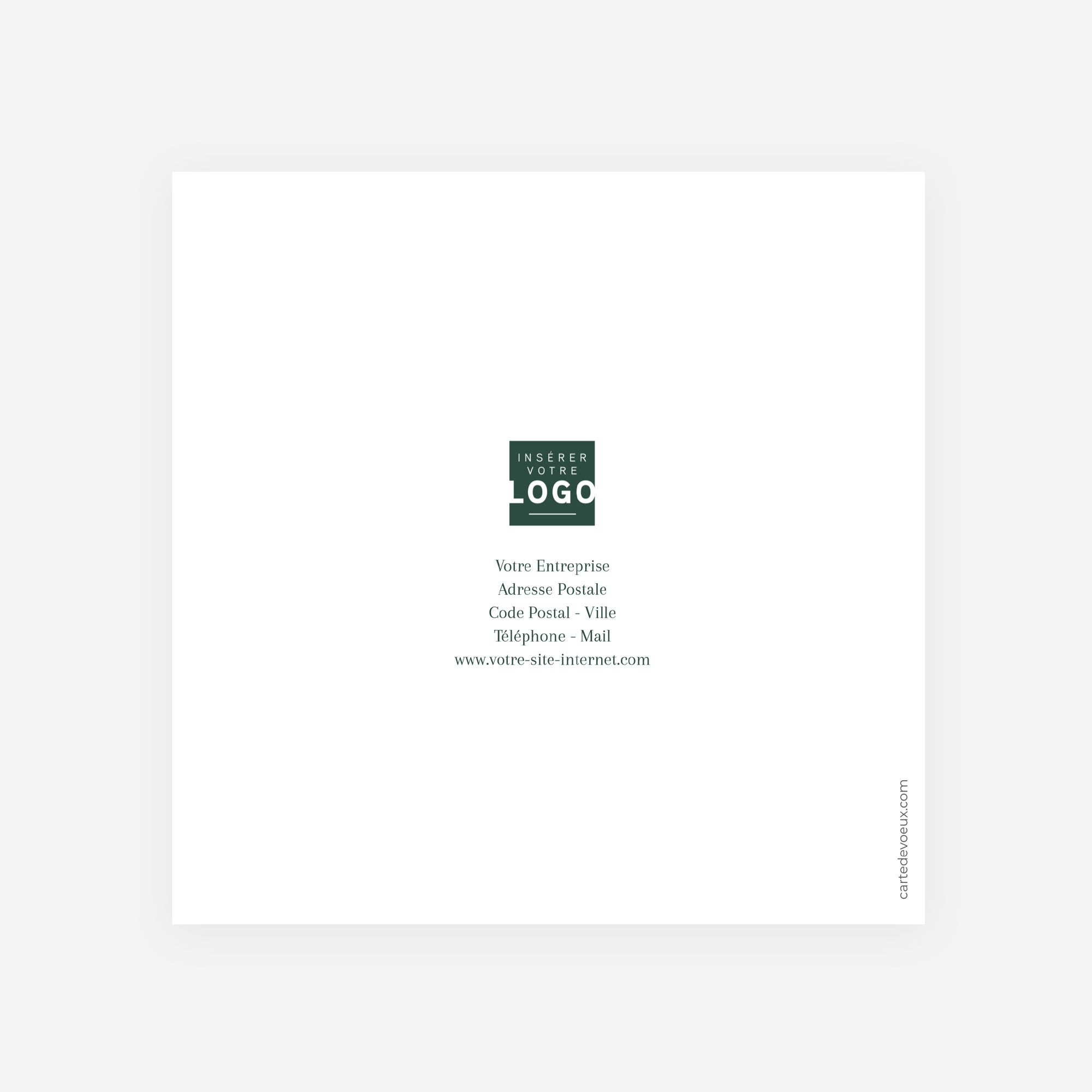 Un Noël authentique | Vœux professionnels • Carte de voeux • Carré double photo N° 3