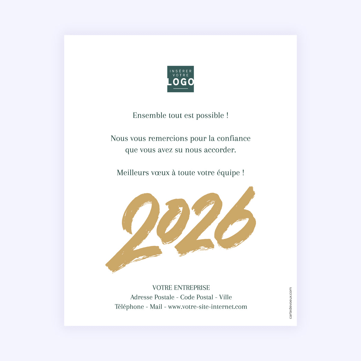 Dorures d’avenir | Vœux professionnels • Carte virtuelle • eCard Image photo N° 1