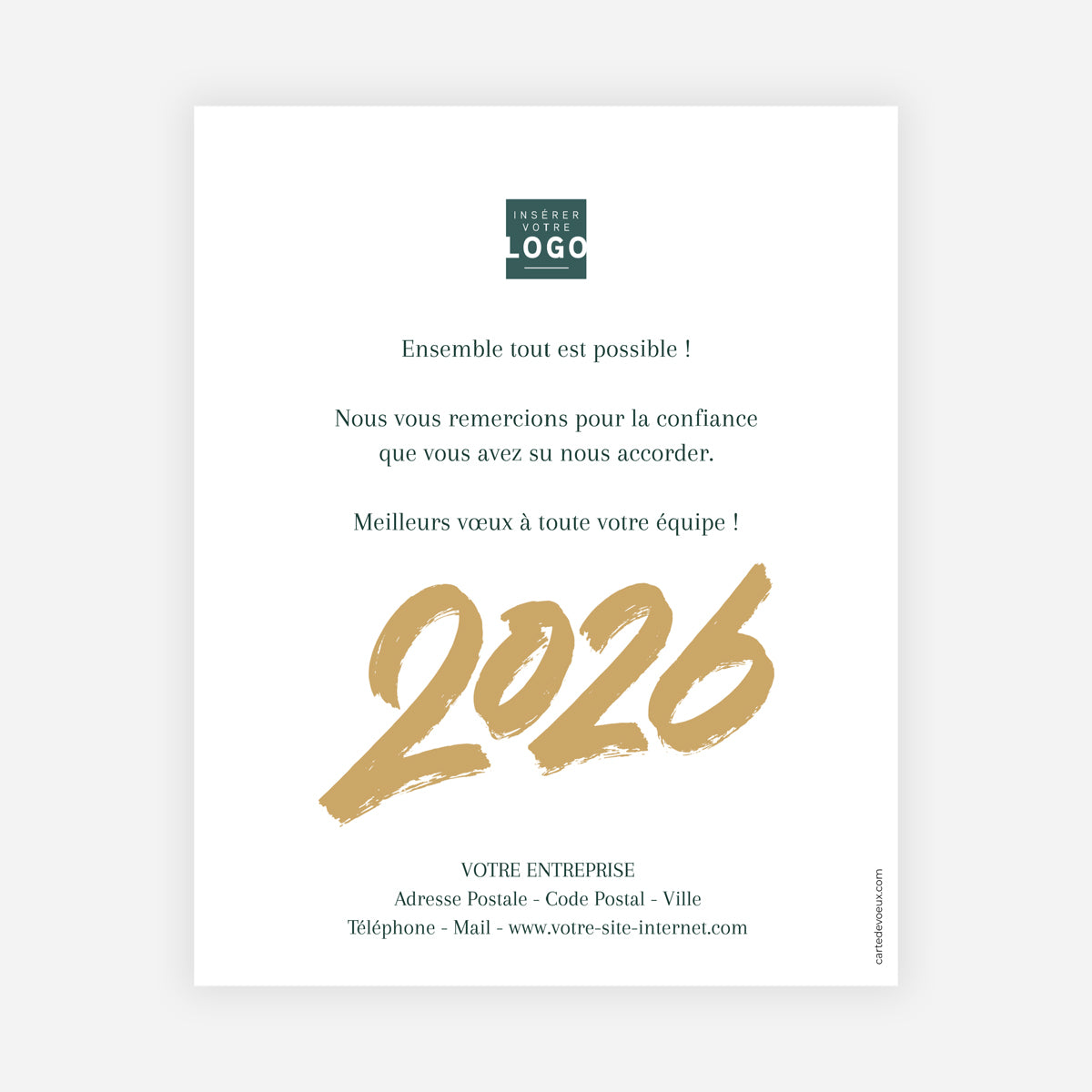 Dorures d’avenir | Vœux professionnels • Carte virtuelle • eCard Image photo N° 1
