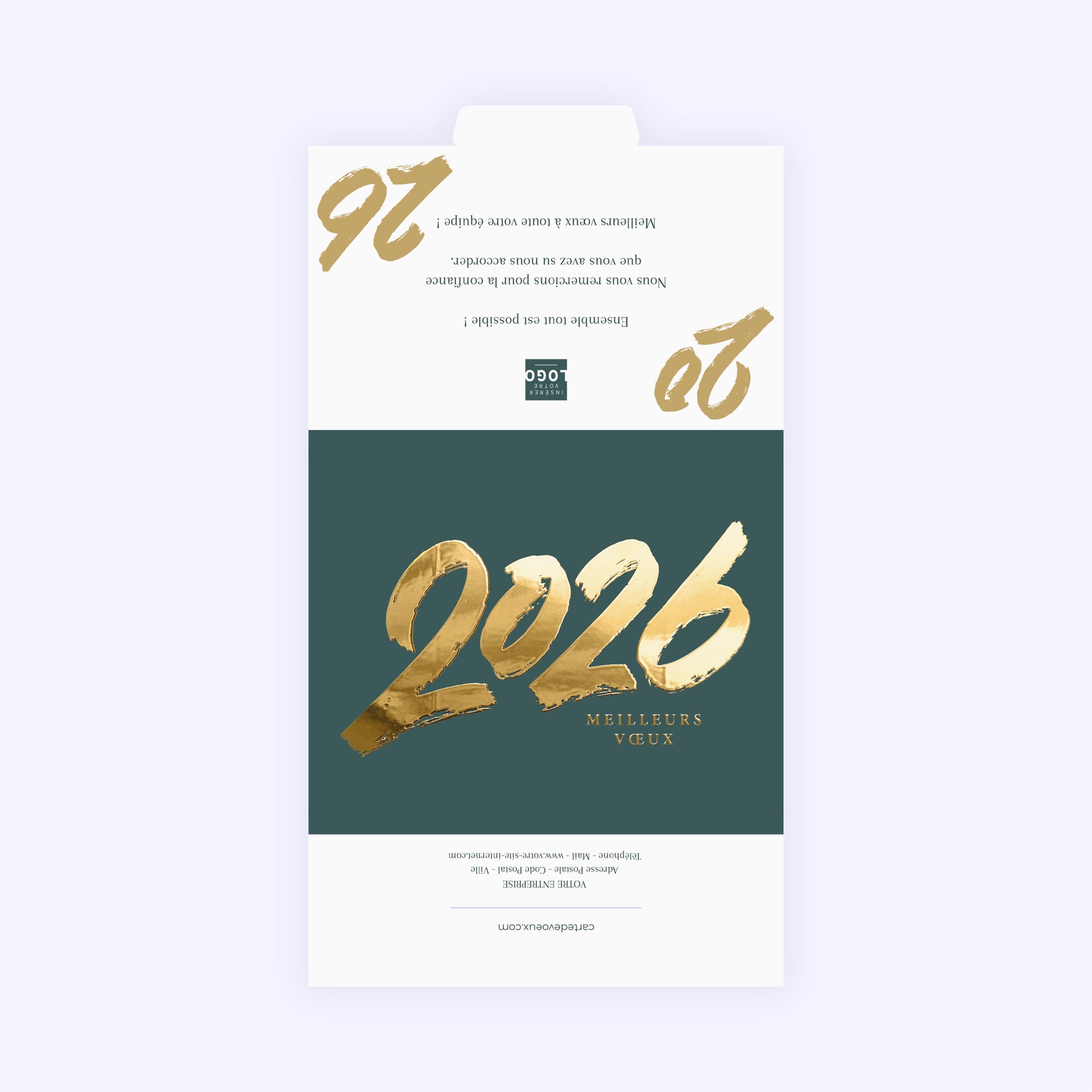 Dorures d’avenir | Vœux professionnels • Carte chocolats • Maxim's de Paris photo N° 3