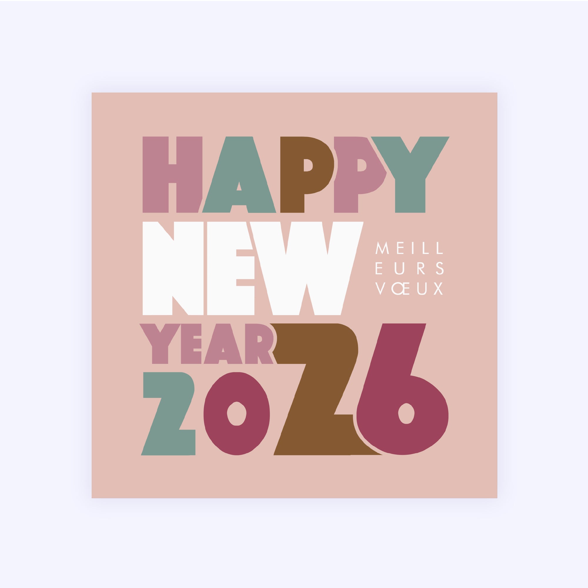 Big new year | Vœux professionnels • Carte de voeux • Carré photo N° 1