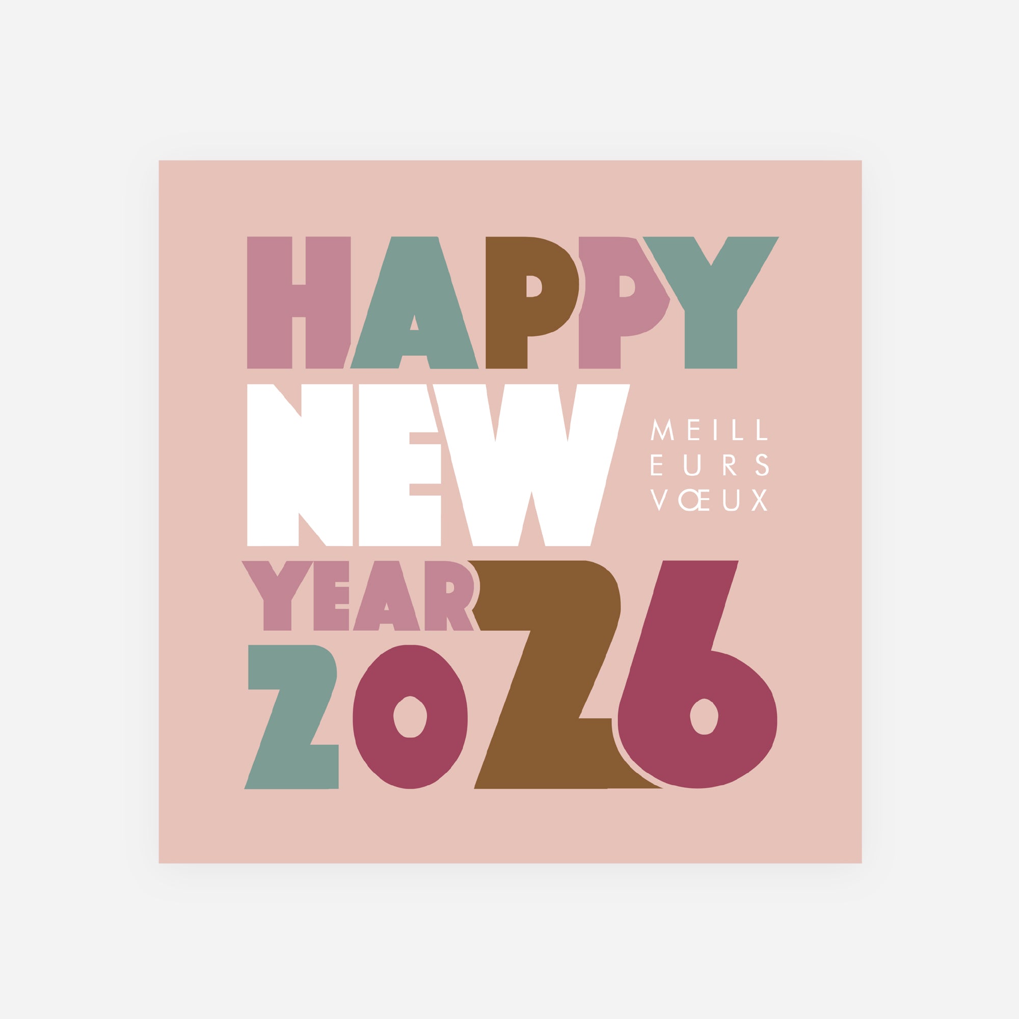 Big new year | Vœux professionnels • Carte de voeux • Carré photo N° 1