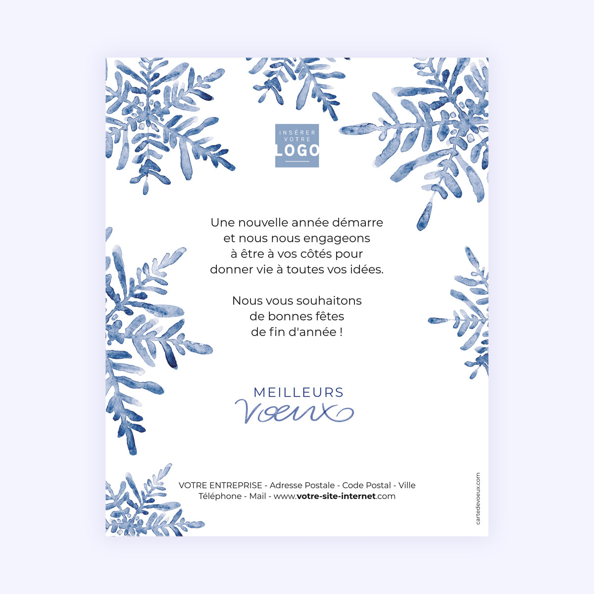 Étoile de givre | Vœux professionnels • Carte virtuelle • eCard Image photo N° 1