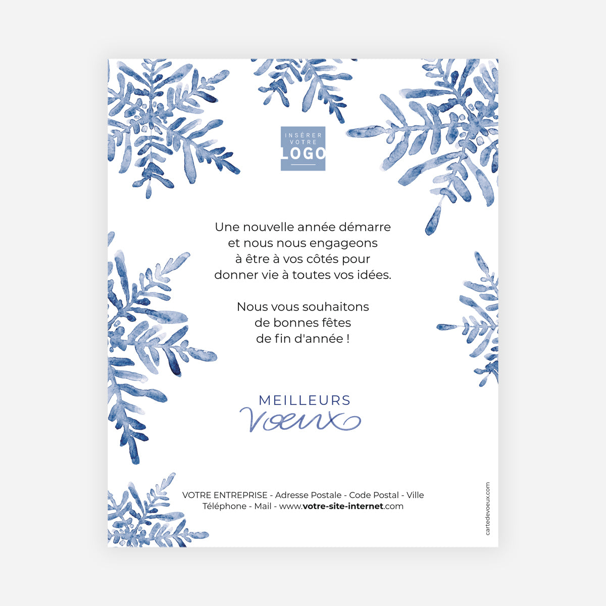 Étoile de givre | Vœux professionnels • Carte virtuelle • eCard Image photo N° 1