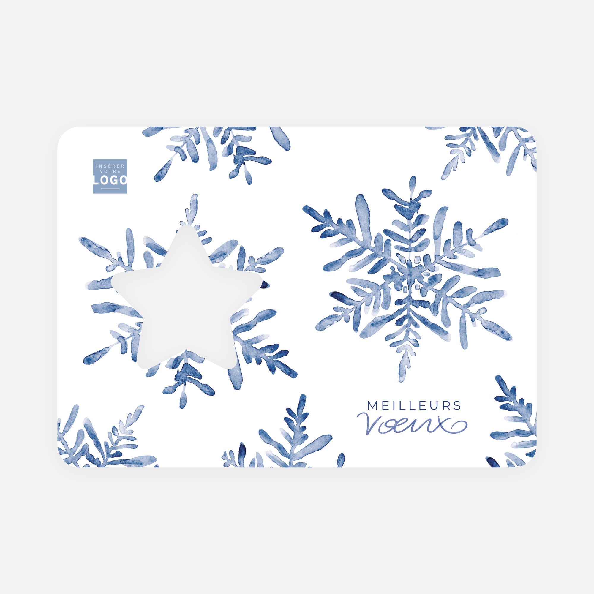 Étoile de givre | Vœux professionnels • Carte de voeux • Horizontal étoile photo N° 1