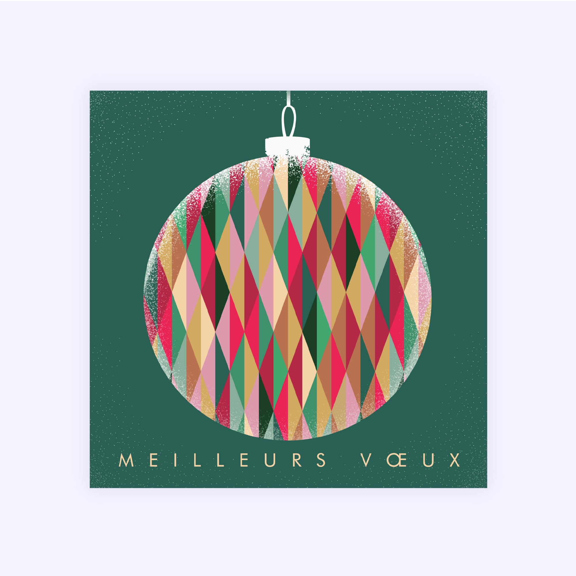 Kaléidoscope de Noël | Vœux professionnels • Carte de voeux • Carré photo N° 1