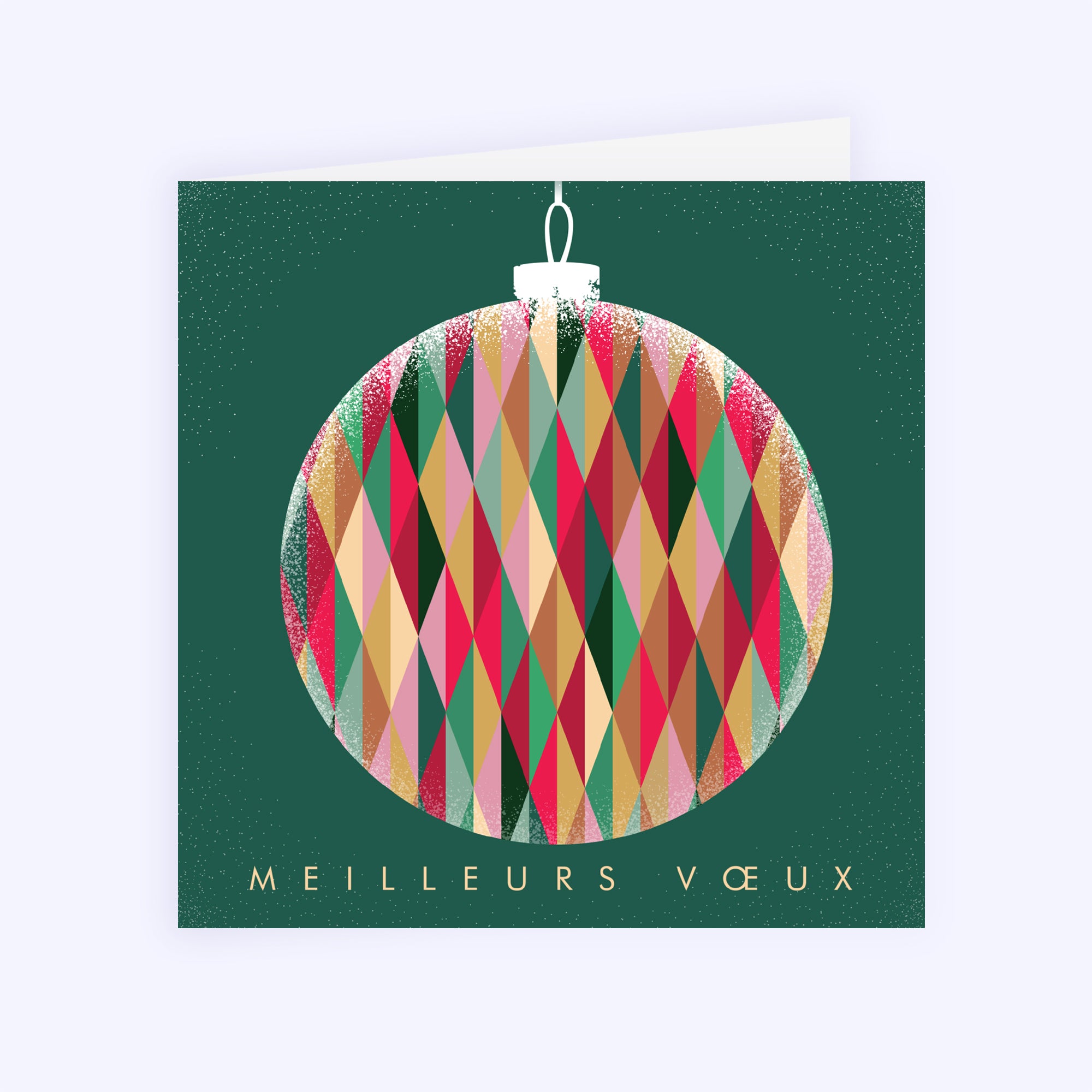 Kaléidoscope de Noël | Vœux professionnels • Carte de voeux • Carré double photo N° 1