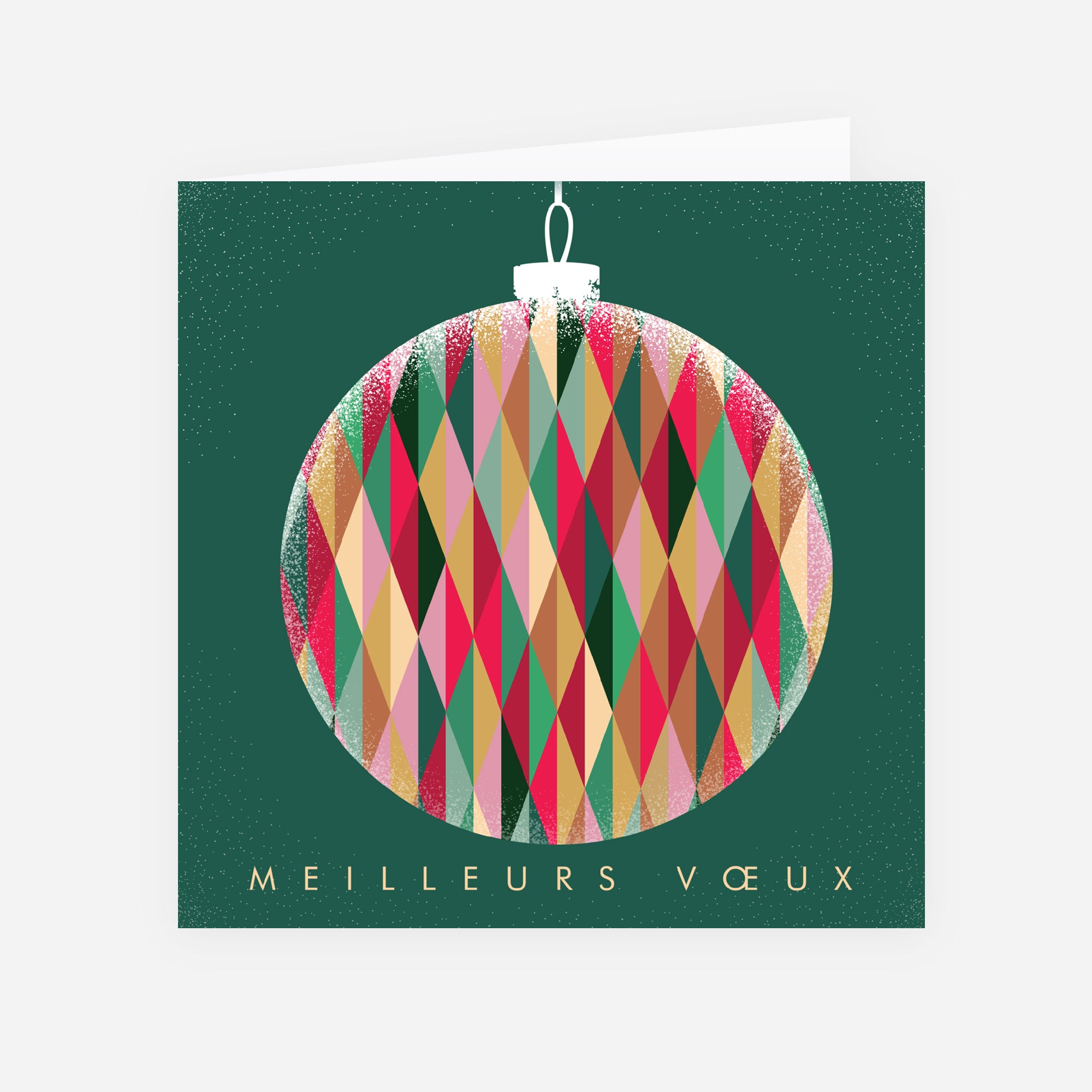Kaléidoscope de Noël | Vœux professionnels • Carte de voeux • Carré double photo N° 1