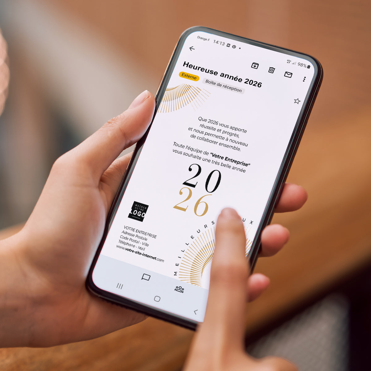 Lignes d’Excellence | Vœux professionnels • Carte virtuelle • eCard Image photo N° 2