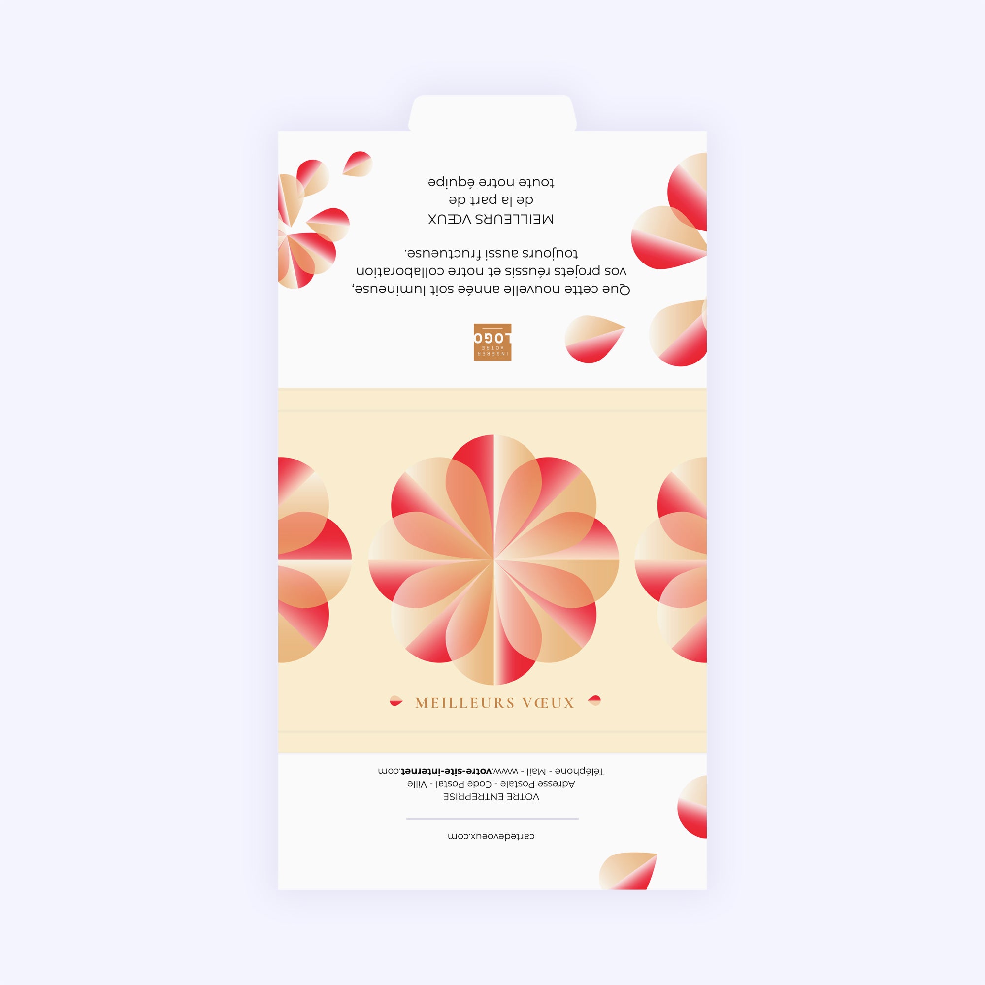 Géométrie Florale | Vœux professionnels • Carte chocolats • Maxim's de Paris photo N° 3