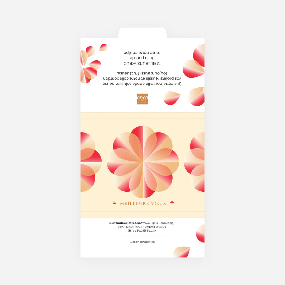 Géométrie Florale | Vœux professionnels • Boite chocolat personnalisée • Maxim's de Paris photo N° 3