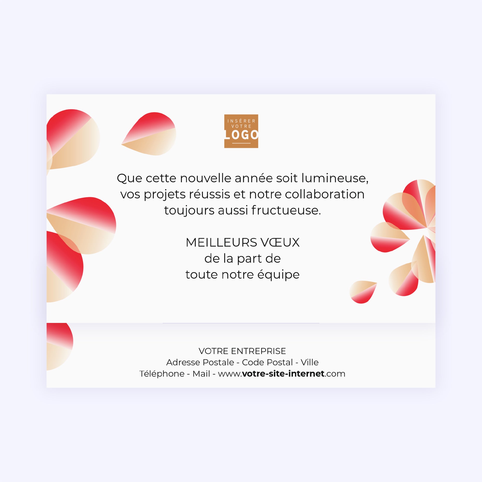 Géométrie Florale | Vœux professionnels • Carte chocolats • Maxim's de Paris photo N° 4
