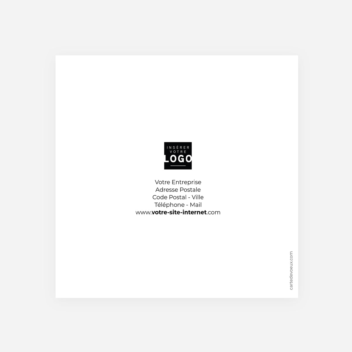 L’Arbre des Liens | Vœux professionnels • Carte de voeux dorure • Carrée pliable photo N° 3