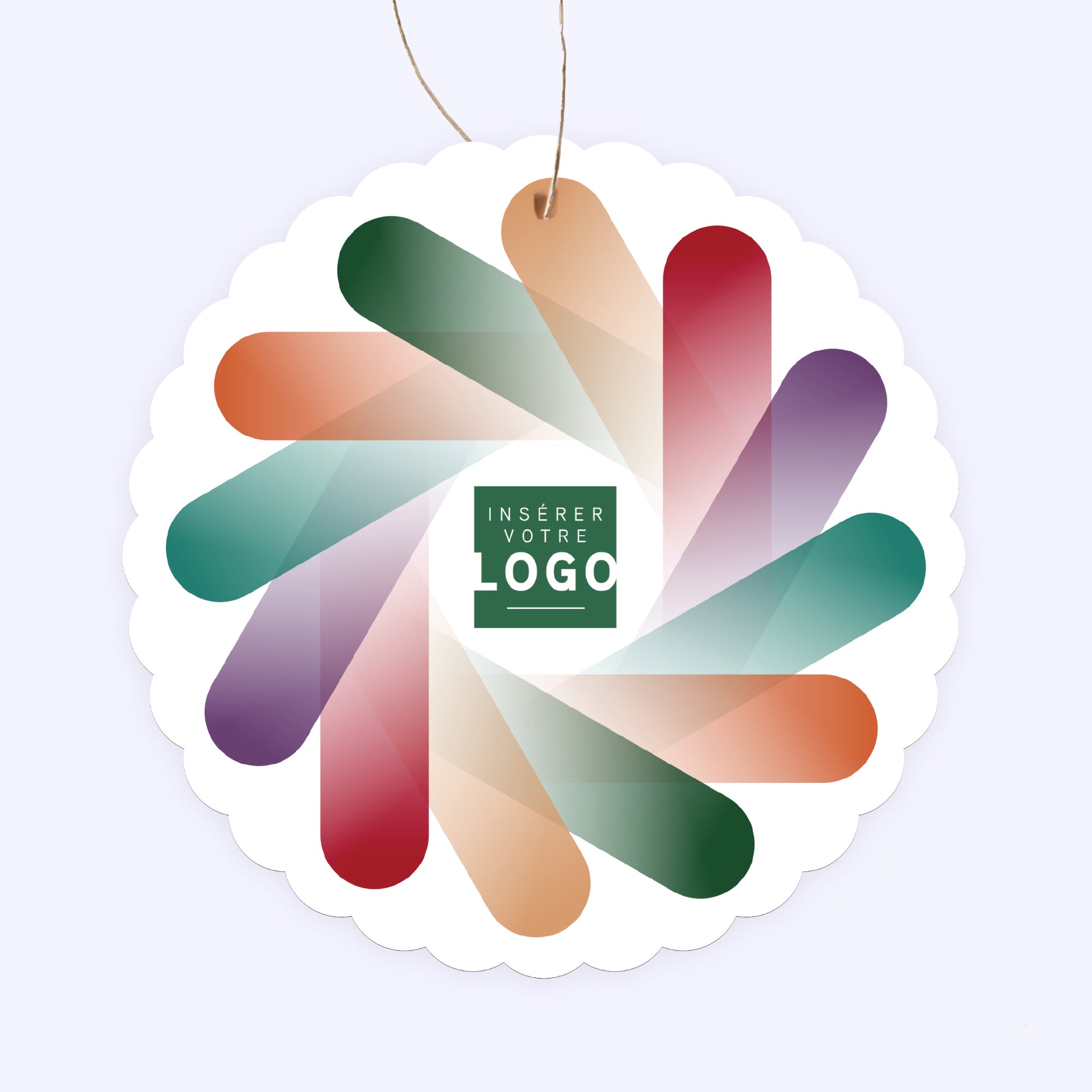 Cycloform | Vœux professionnels • Boule de Noël papier • Ronde photo N° 1