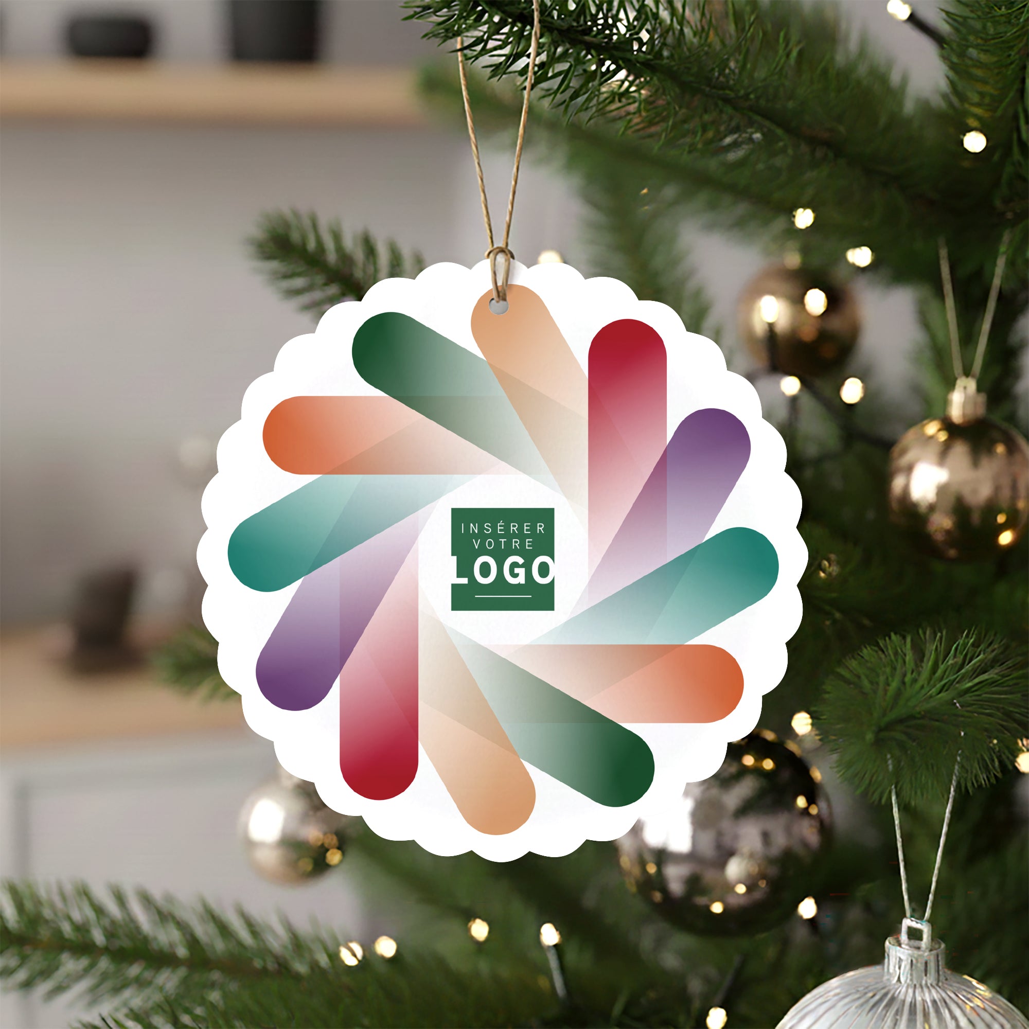 Cycloform | Vœux professionnels • Boule de Noël papier • Ronde photo N° 4