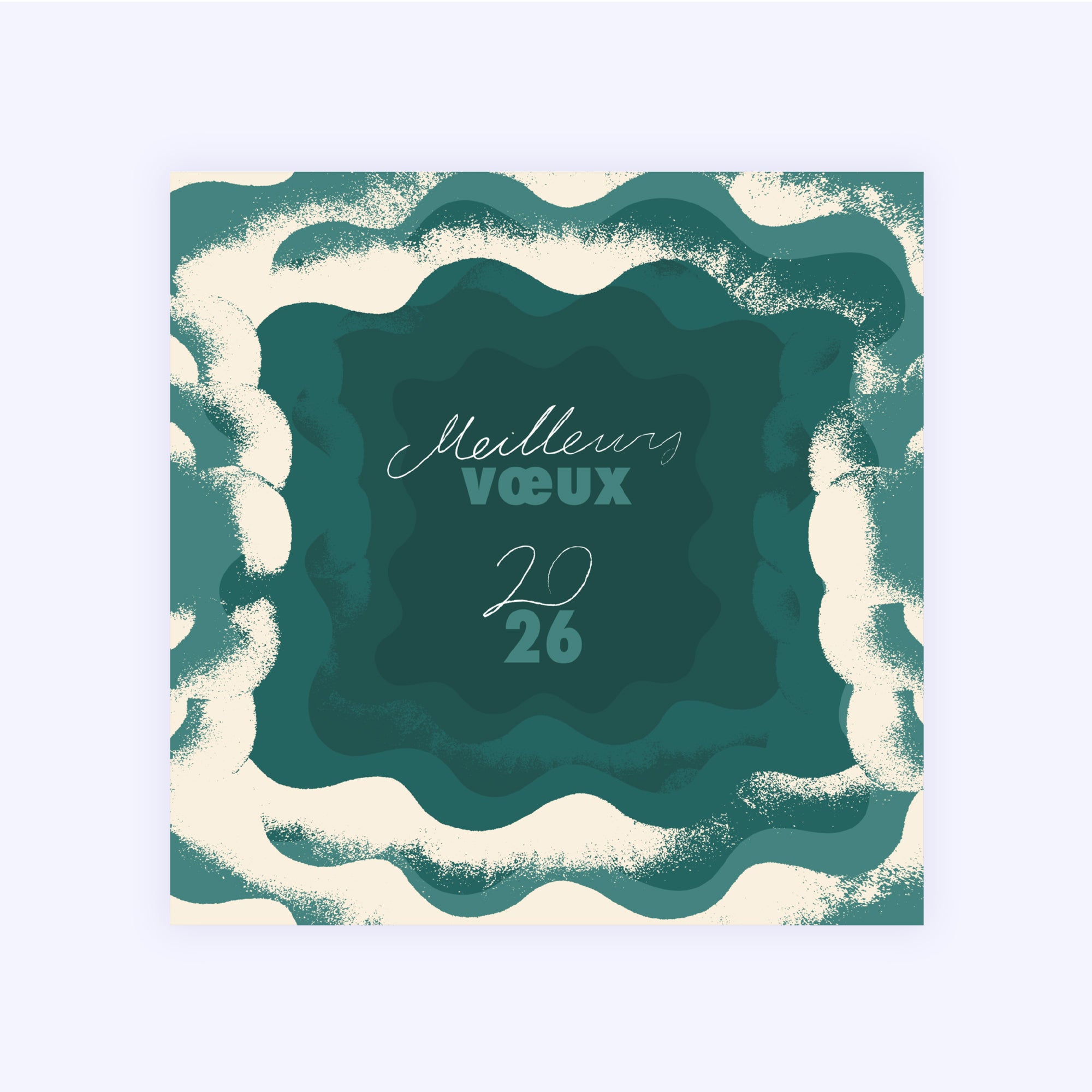 Poussière de Nuage | Vœux professionnels • Carte de voeux • Carré photo N° 1