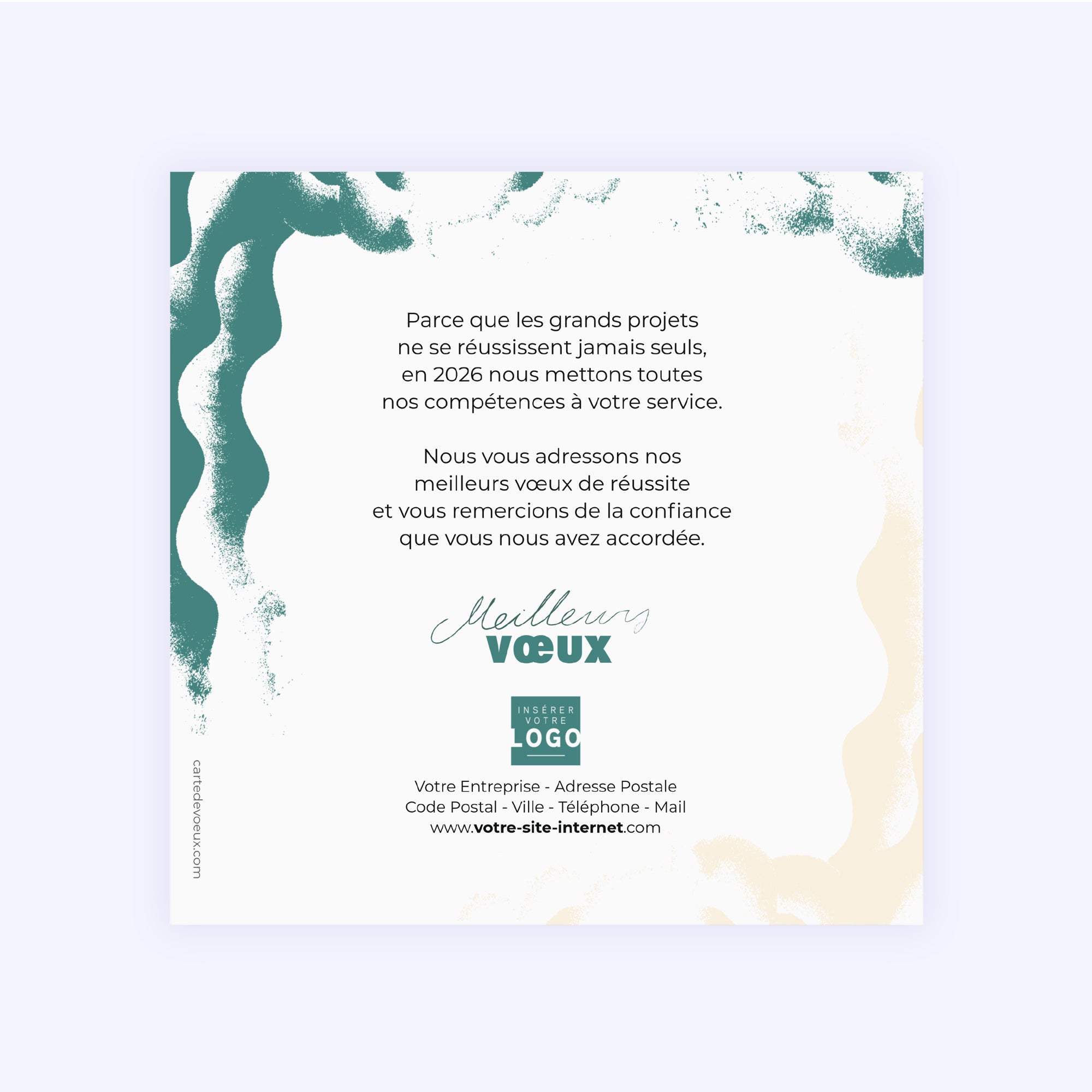 Poussière de Nuage | Vœux professionnels • Carte de voeux • Carré photo N° 2