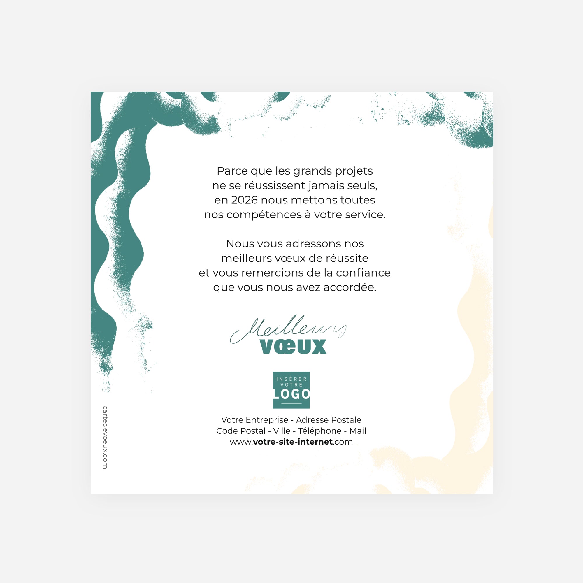 Poussière de Nuage | Vœux professionnels • Carte de voeux • Carré photo N° 2