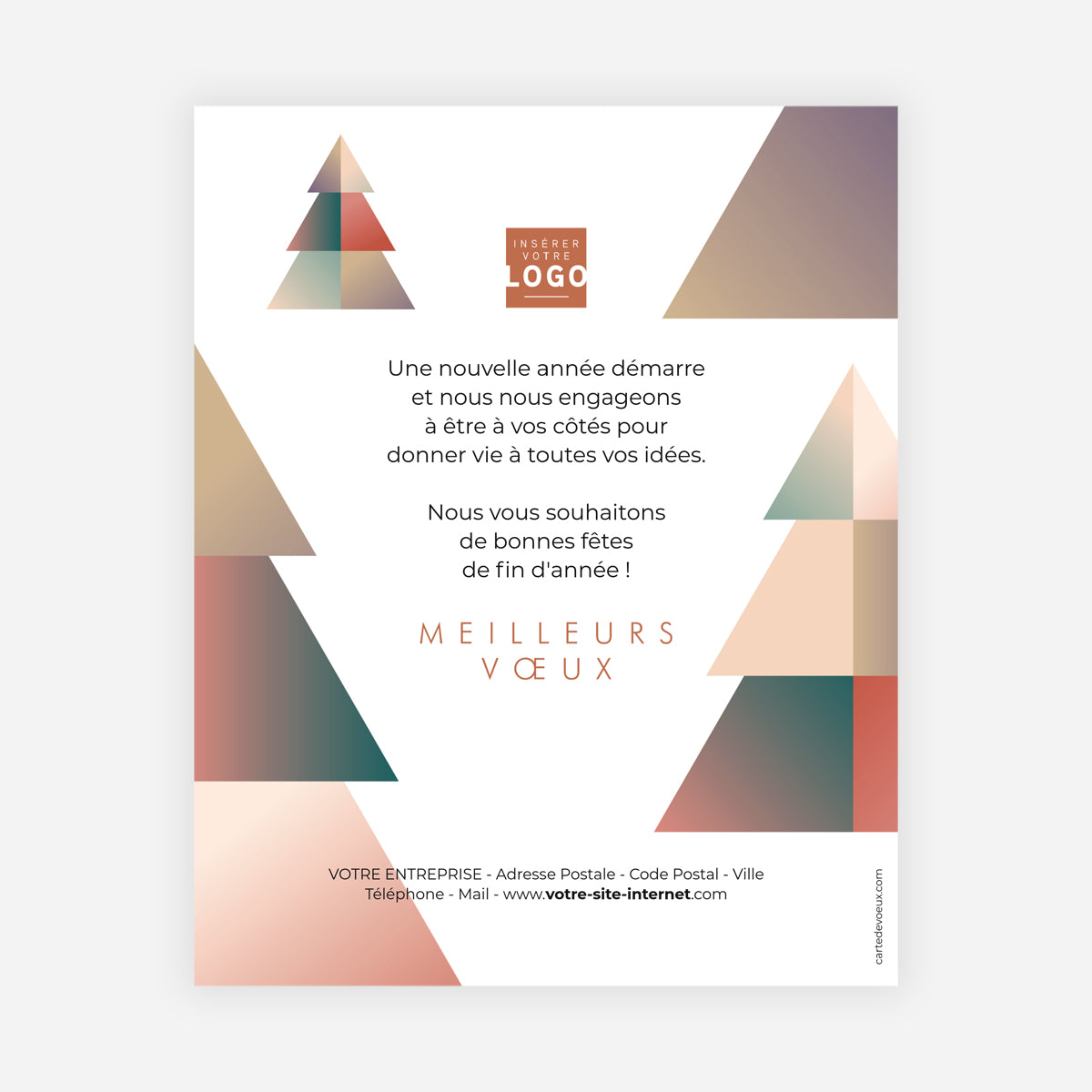 Sapin Delta | Vœux professionnels • Carte virtuelle • eCard Image photo N° 1
