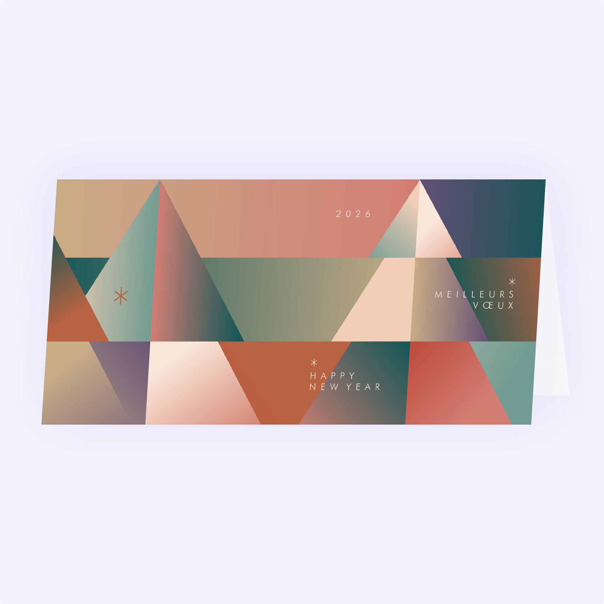 Sapin Delta | Vœux professionnels • Carte de voeux • Rectangle double photo N° 1