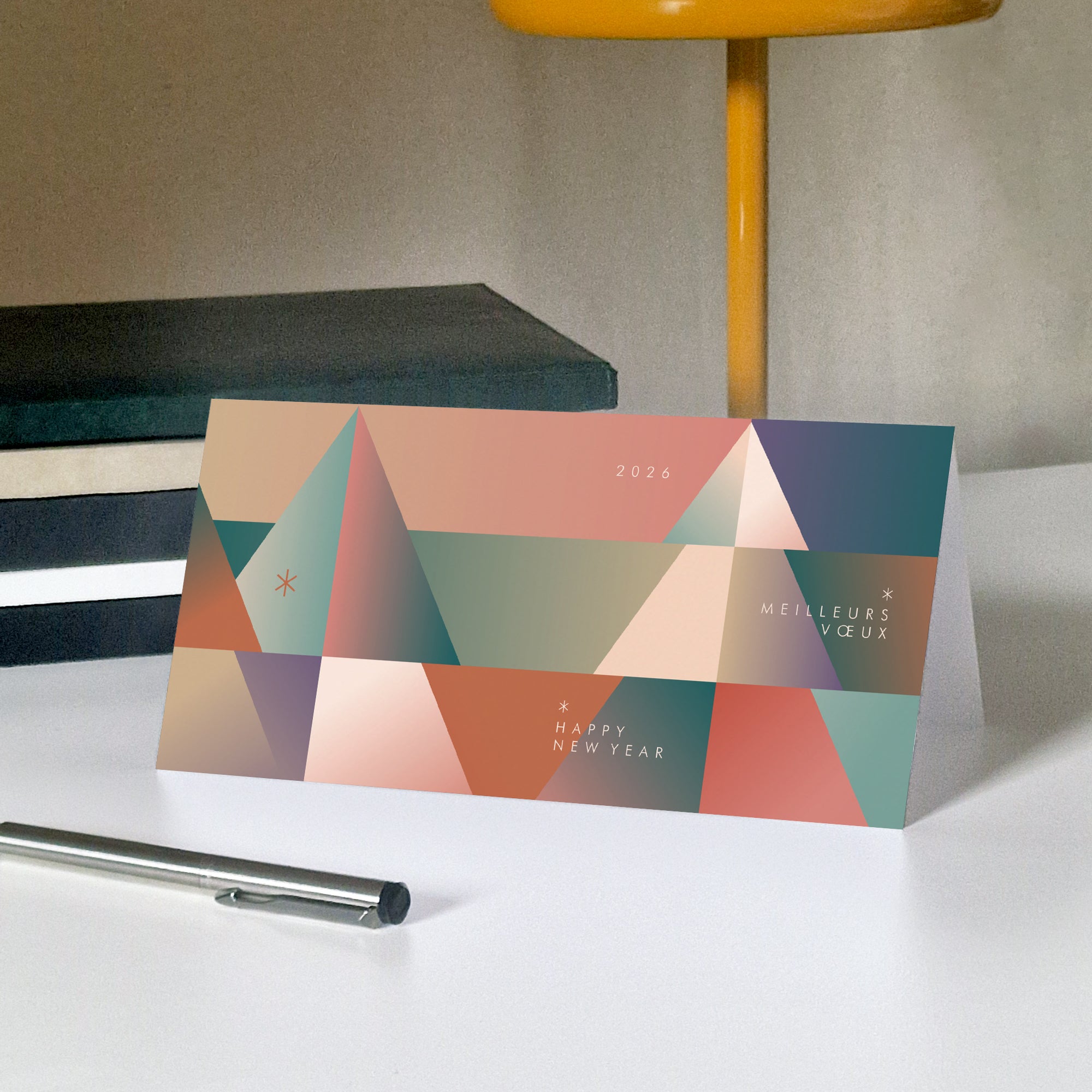 Sapin Delta | Vœux professionnels • Carte de voeux • Rectangle double photo N° 5