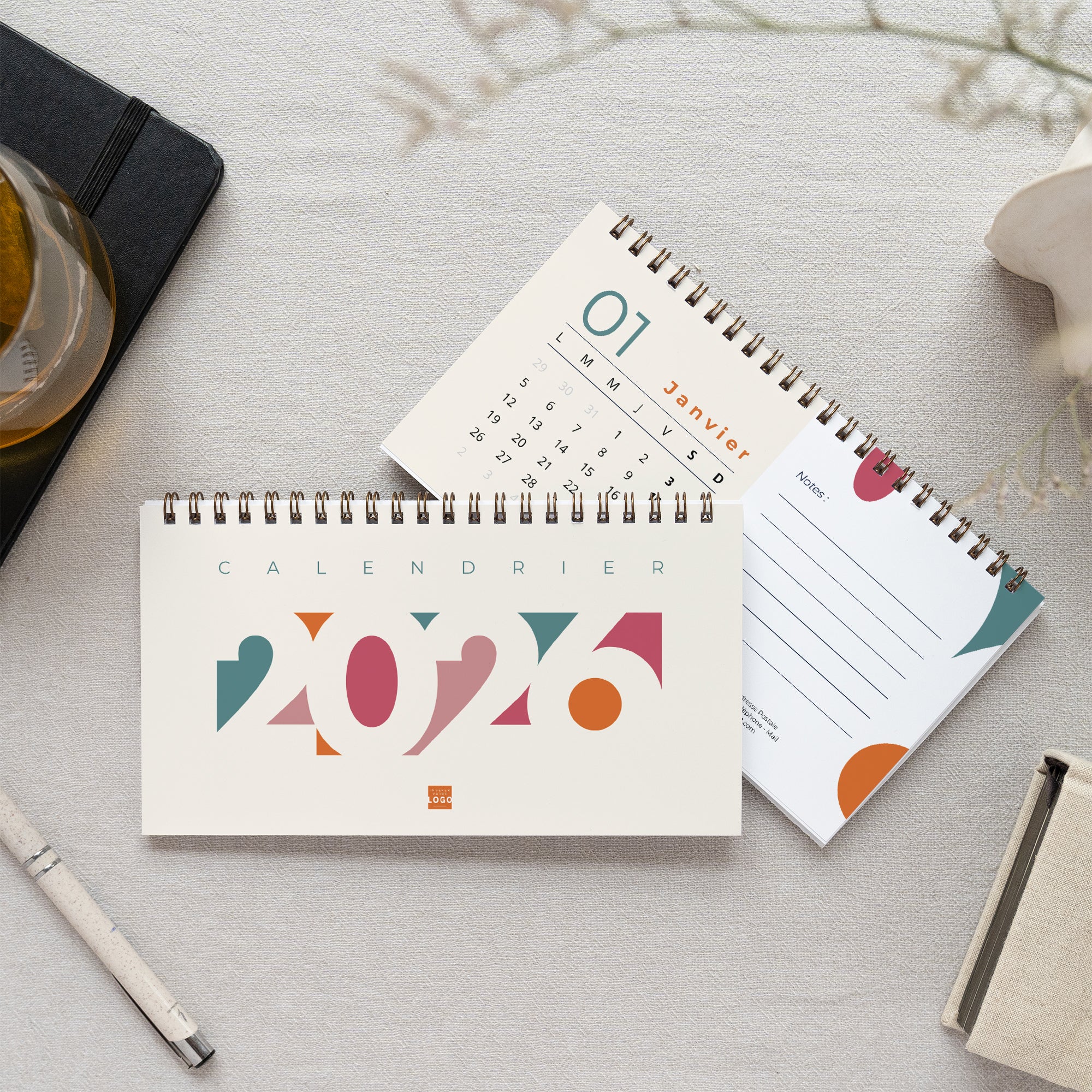 Polychromie | Vœux professionnels • Calendrier professionnel • Chevalet photo N° 1