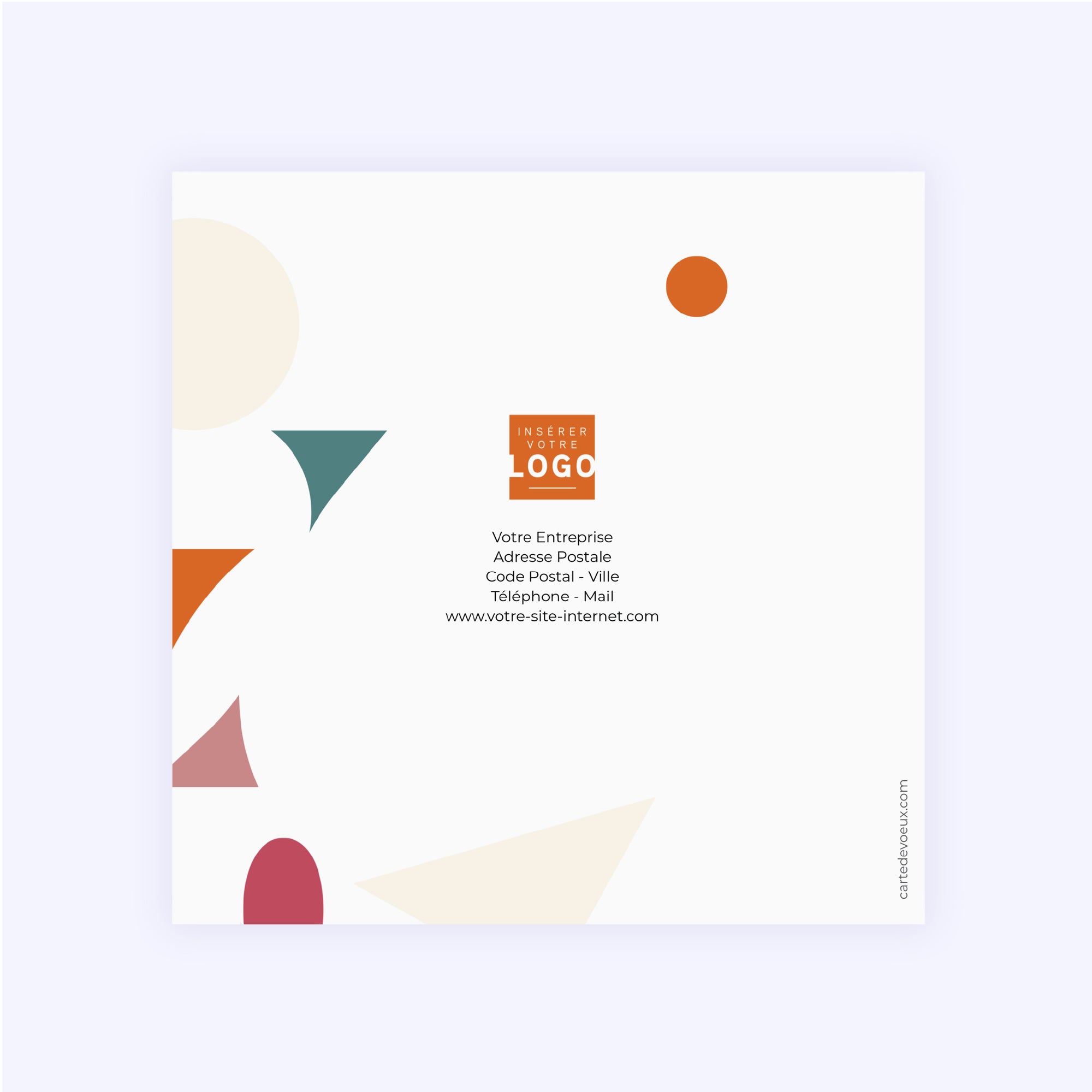 Polychromie | Vœux professionnels • Carte de voeux • Carré double photo N° 3