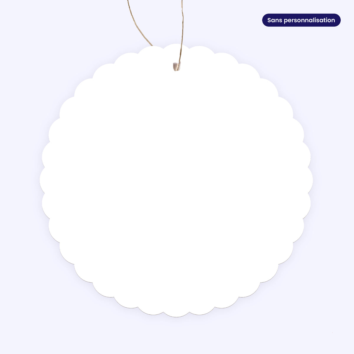 Prestige en Or | Vœux professionnels • Boule de Noël papier • Ronde à accrocher photo N° 3