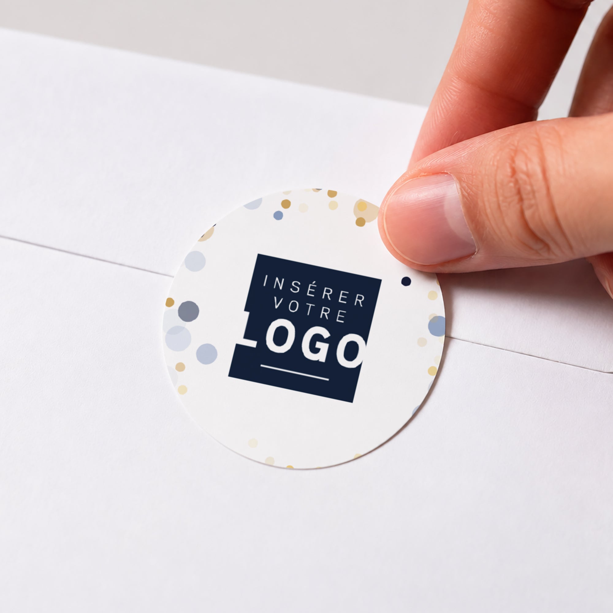 Prestige en Or | Vœux professionnels • Sticker • Rond photo N° 1